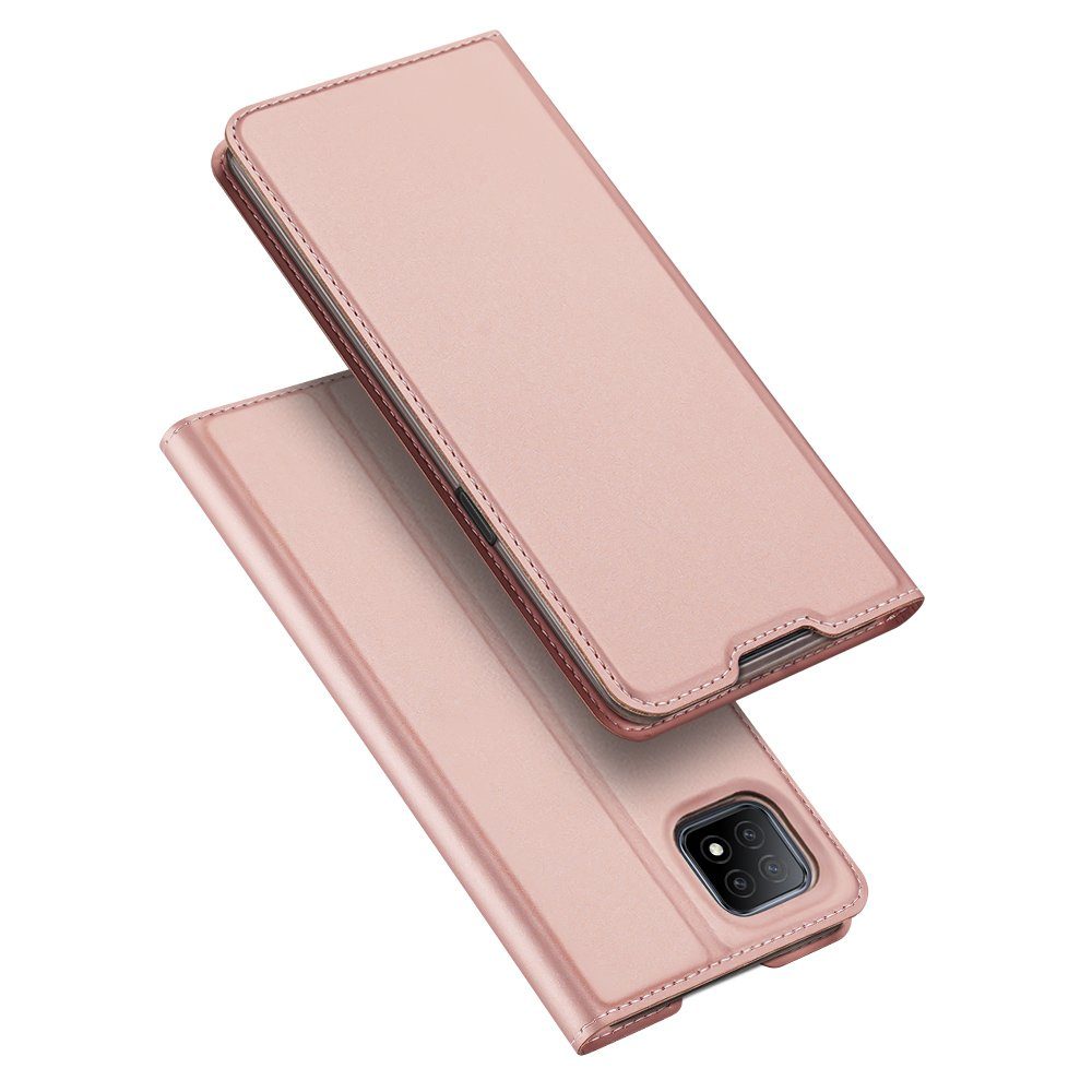 Dux Ducis Handyhülle Buch Tasche "Dux Ducis" für Realme 9i schwarz 6,6 Zoll, Kunstleder Schutzhülle Handy Wallet Case Cover mit Kartenfächern