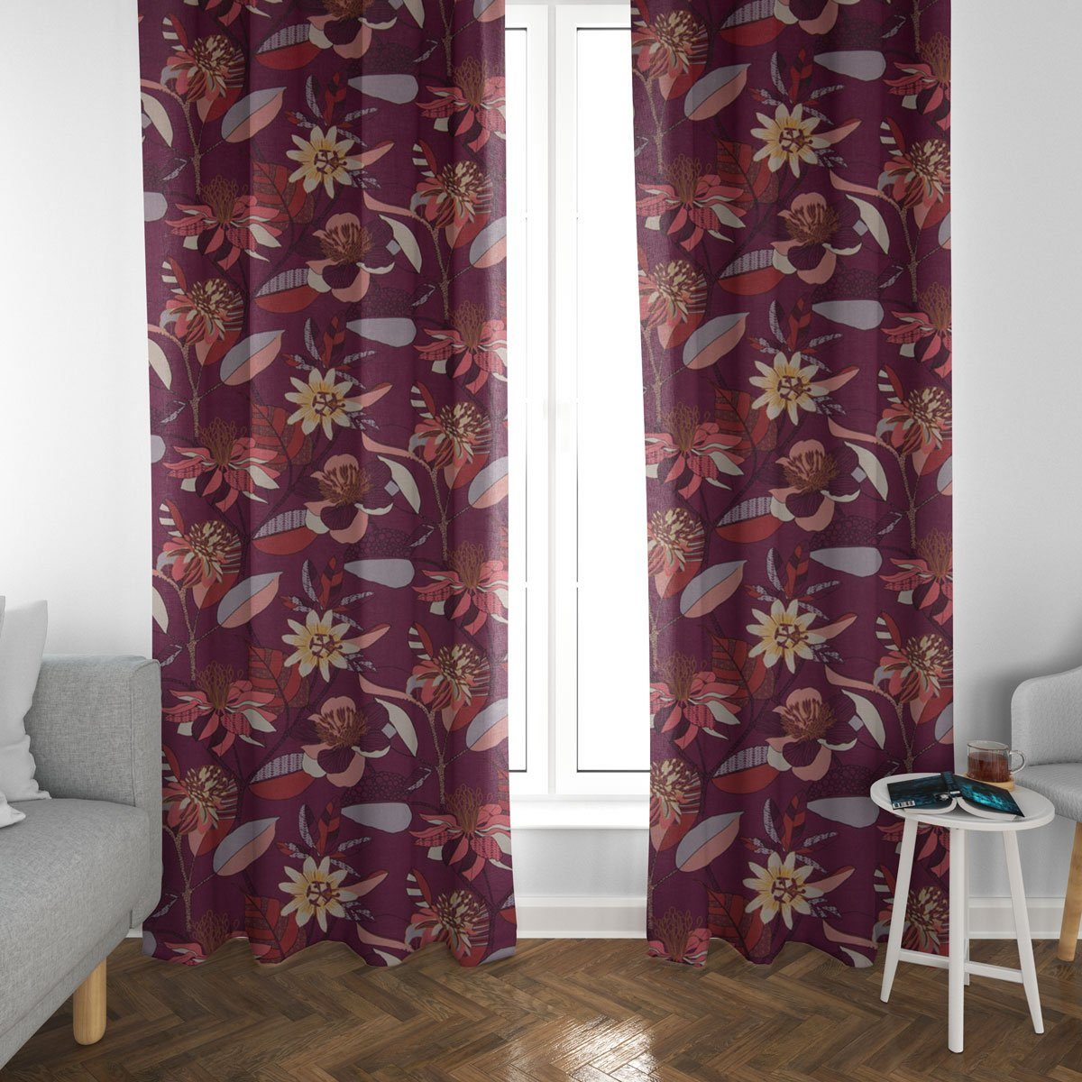 vorhang beere blickdicht