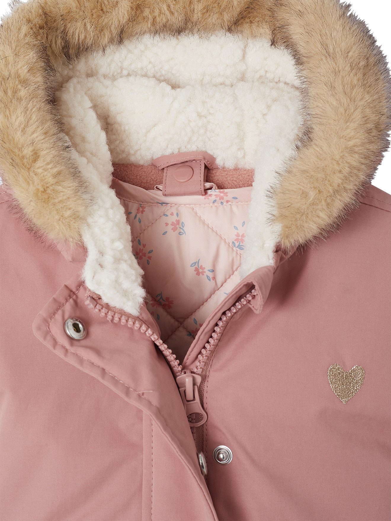 vertbaudet Parka Parka mit Kapuze Baby, mit abnehmbarer Steppjacke 3-in-1