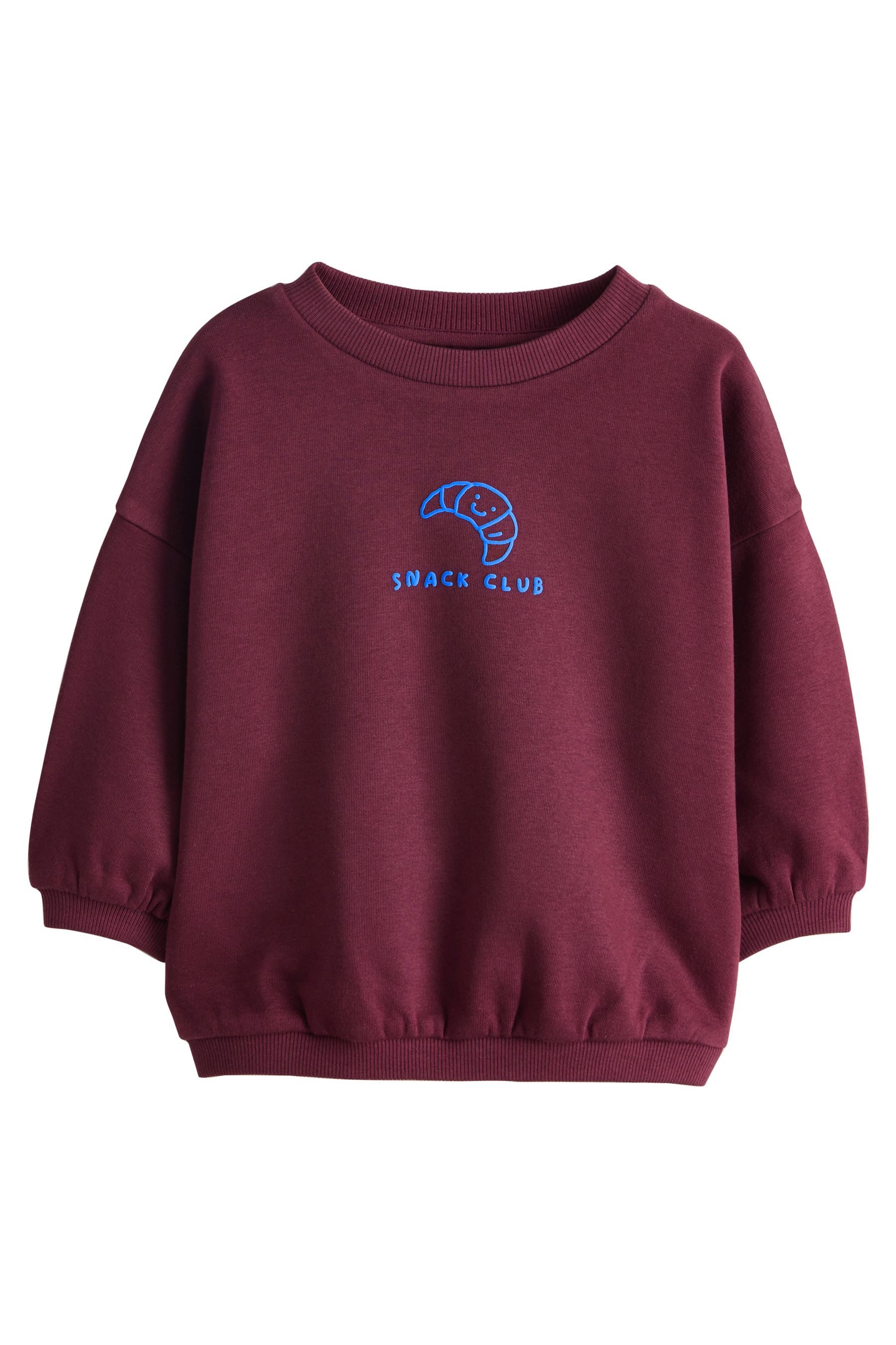 Next Sweater Sweatshirt mit Aufdruck (1-tlg)