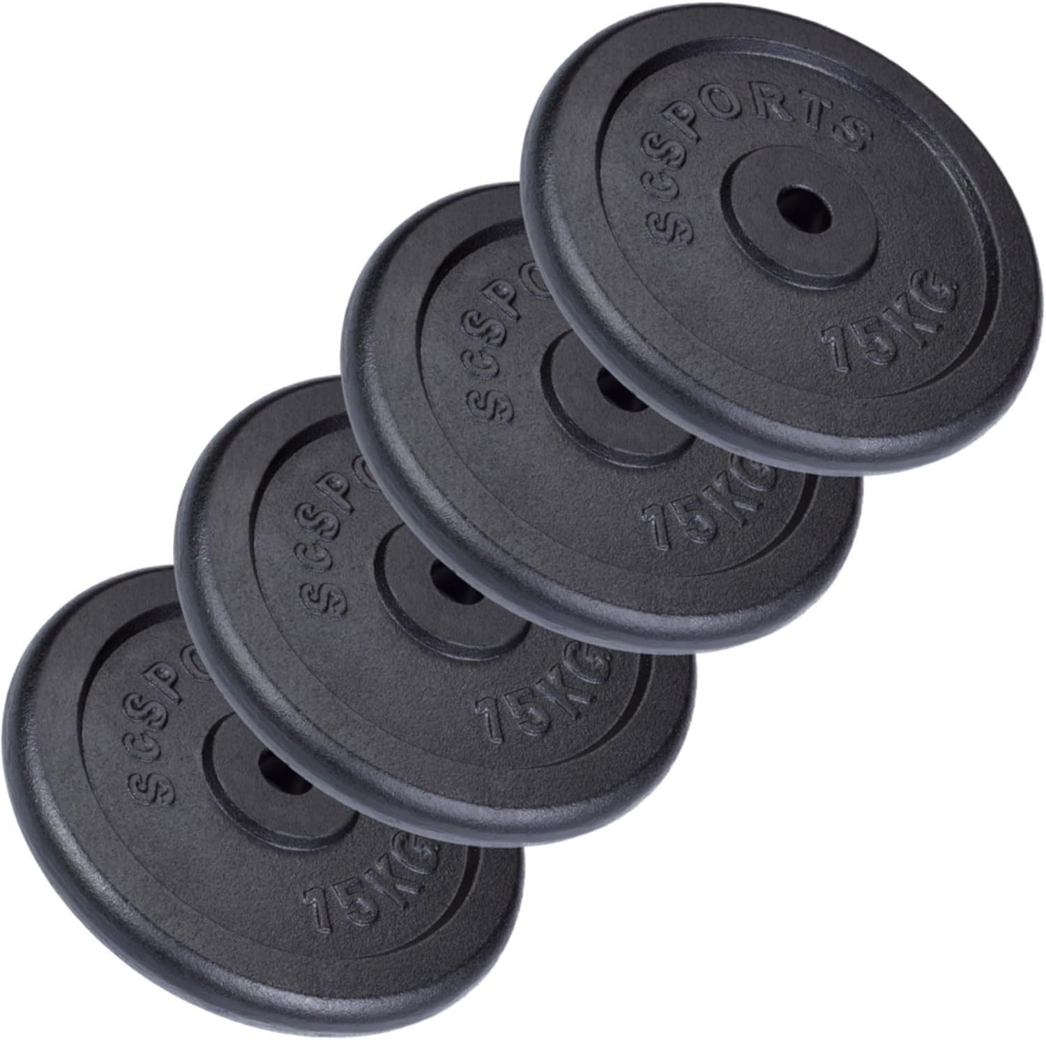 ScSPORTS® Hantelscheibe, 60 kg, (4-tlg)