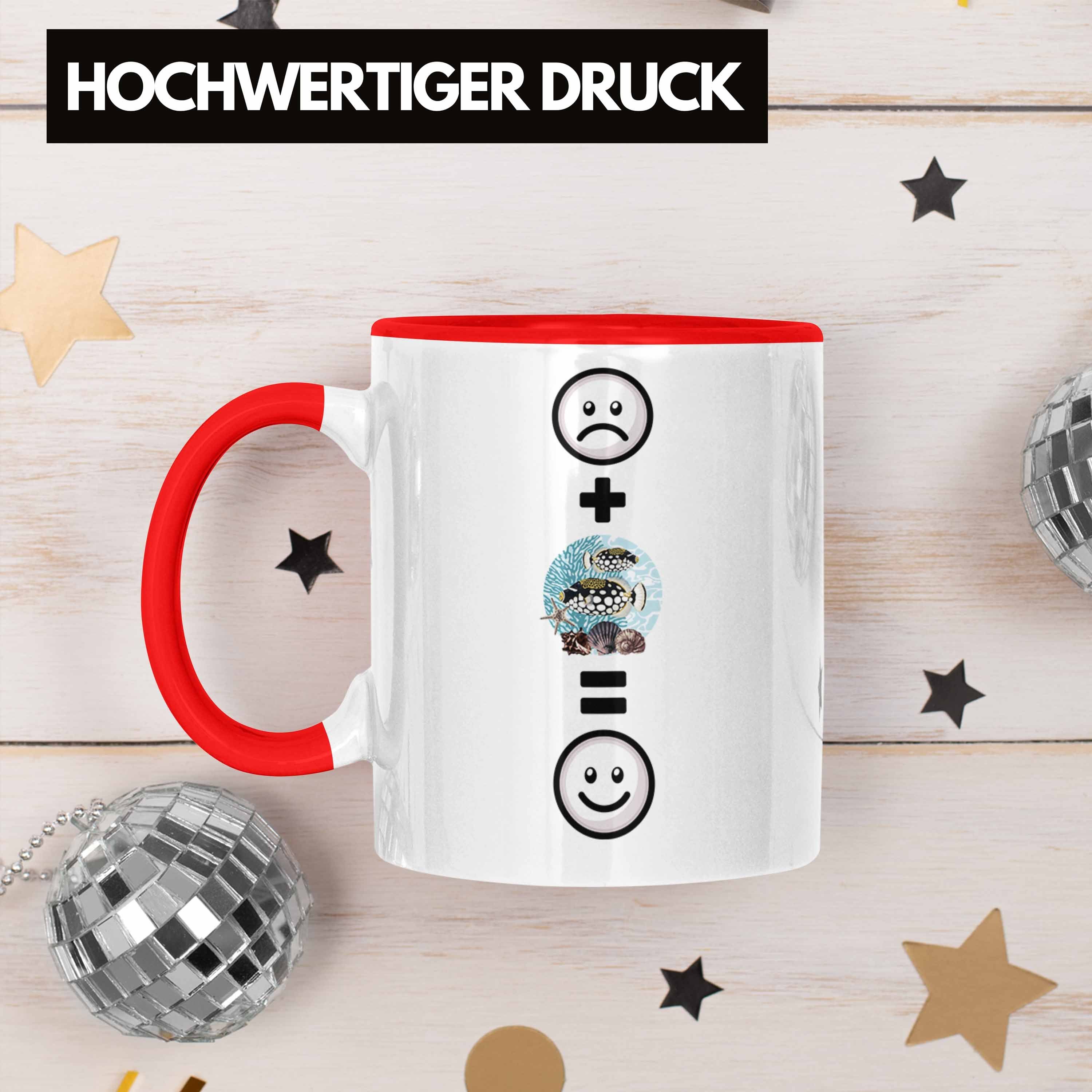 Trendation Tasse Fisch Tasse :(Fische) Rot Lustige Geschenk für Aquarium Aquaristen