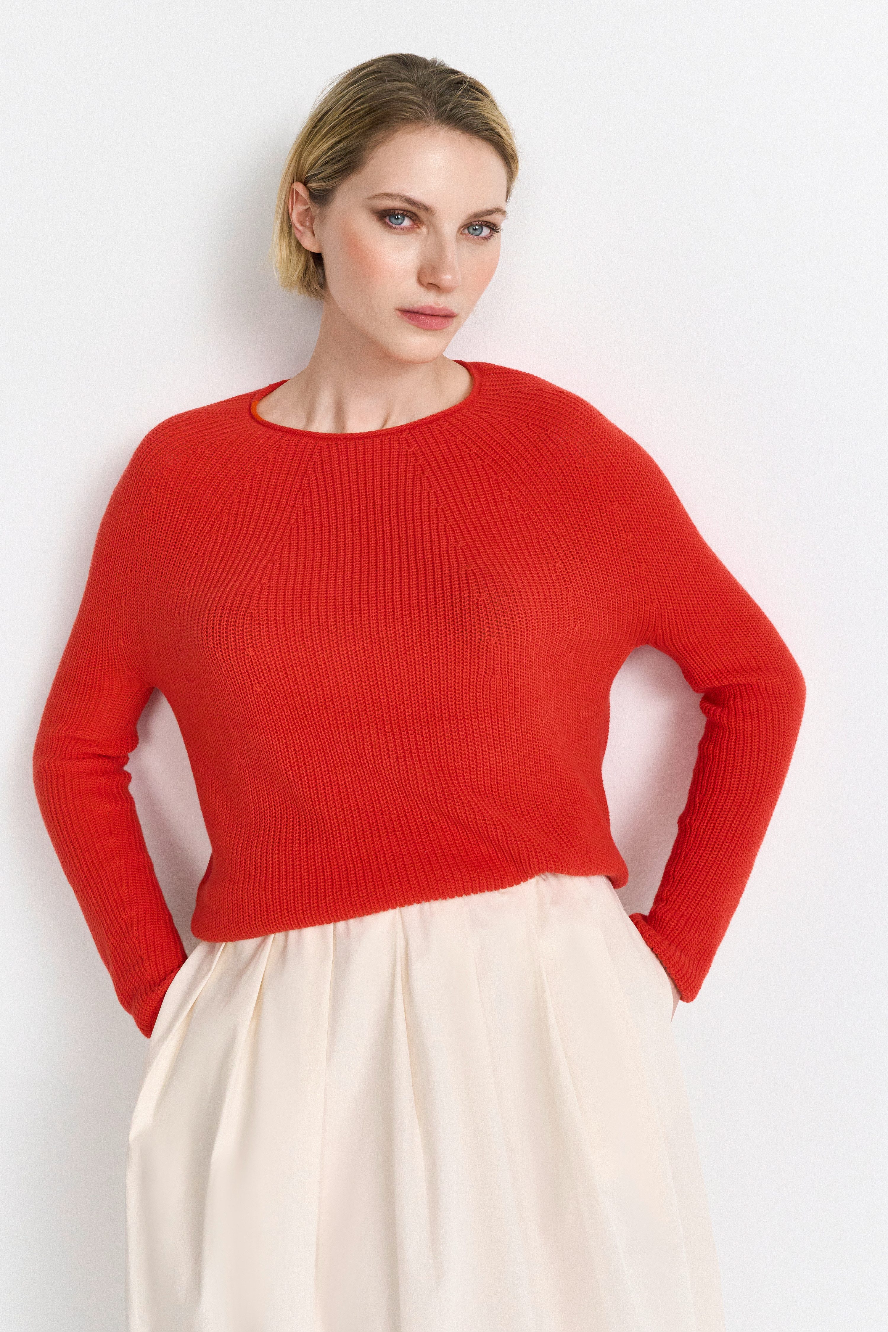 RICHROYAL Rundhalspullover Mit Rundhalsausschnitt günstig online kaufen