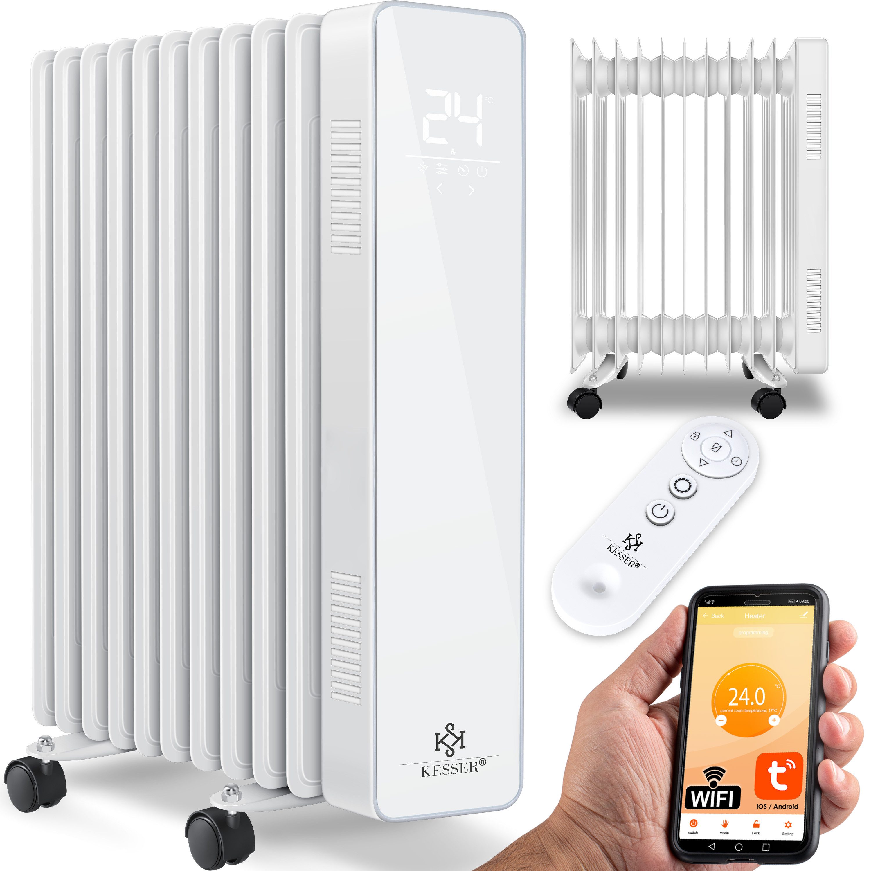 KESSER Heizkörper, Ölradiator 2500W Elektrische Heizung günstig online kaufen