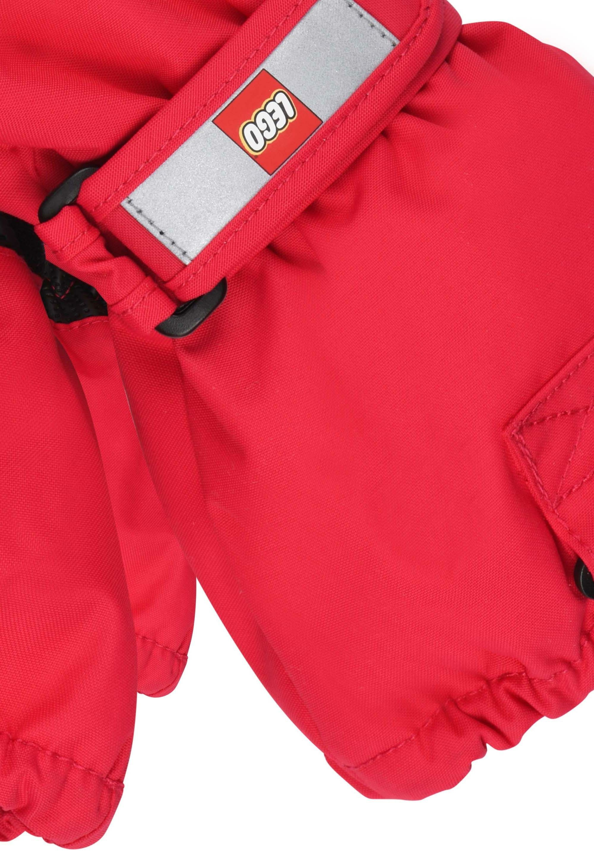 LEGO® Wear Multisporthandschuhe LWATLIN Warm und Skihandschuhe 700 red Wasserdicht