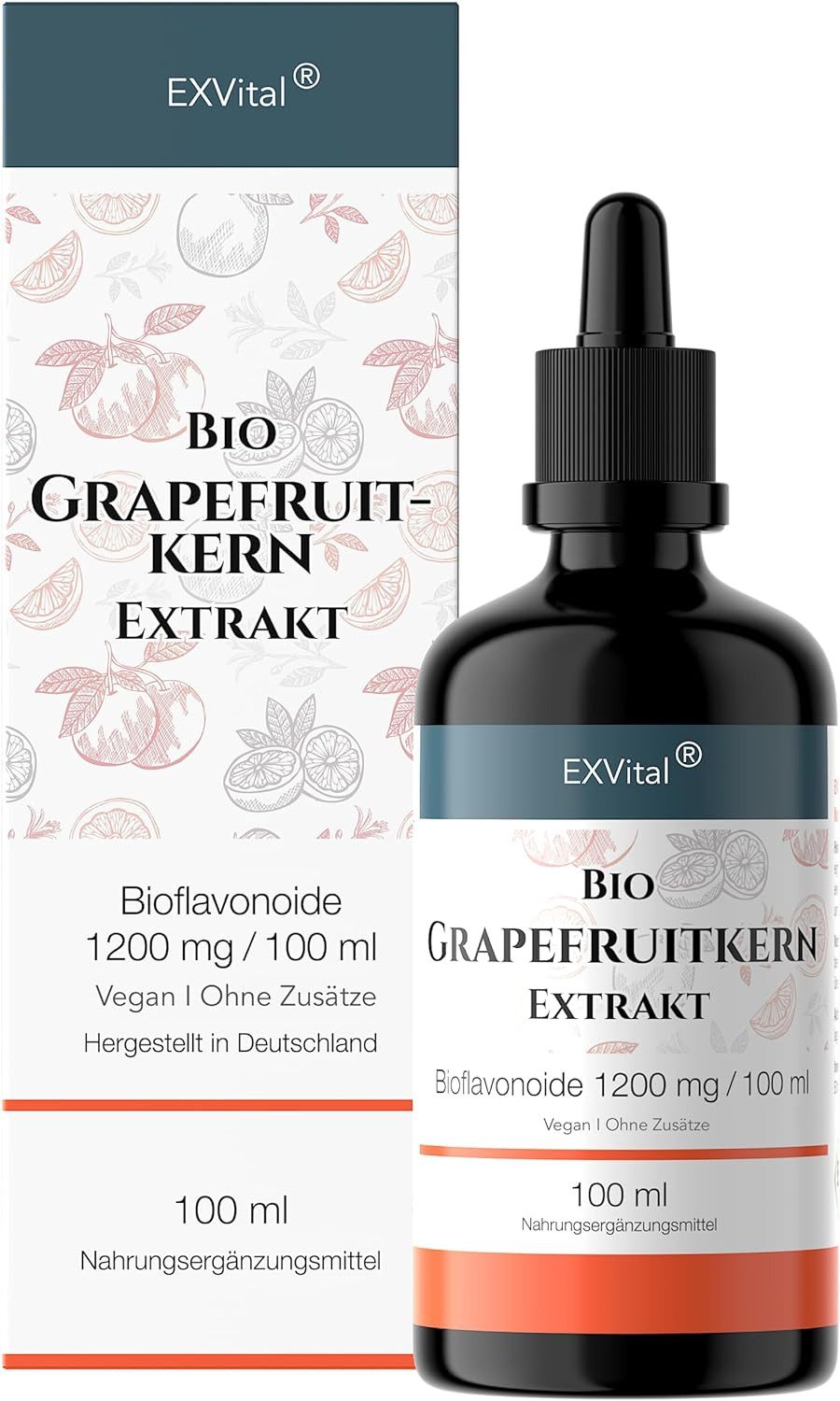 Bio Grapefruitkernextrakt, 1200mg Bioflavonoide,. Tropfen, 100 ml