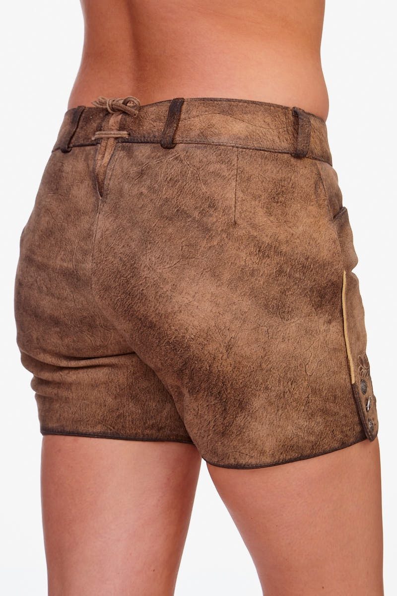 Spieth & Wensky Lederhose Trachtenlederhose Damen - PERGA - mandel – Bild 3 von 5