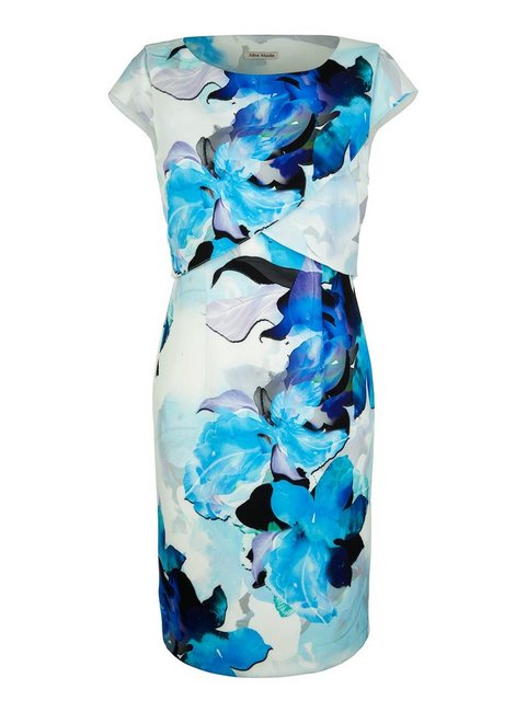 Alba Moda Kleid in floralem Print in blau