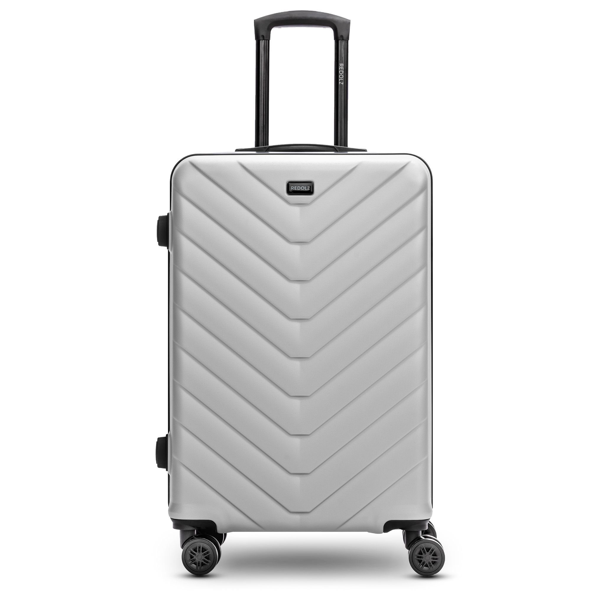 Redolz 2 07, 4 ABS silver-colored Essentials Rollen, Hartschalen-Trolley