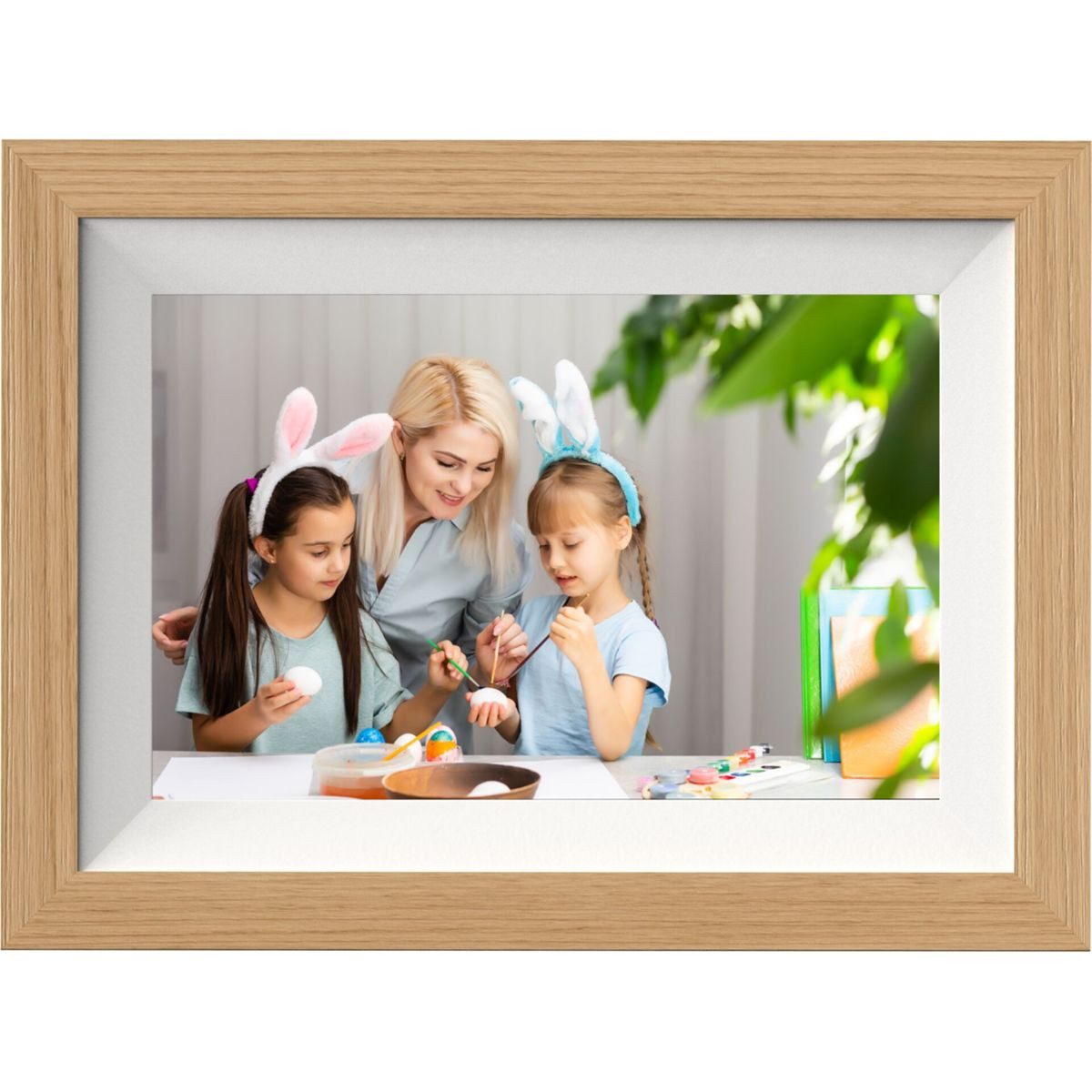 Braun Phototechnik DigiFrame 10W WiFi buche 25,7cm (10,1) Digitaler Bilderrahmen