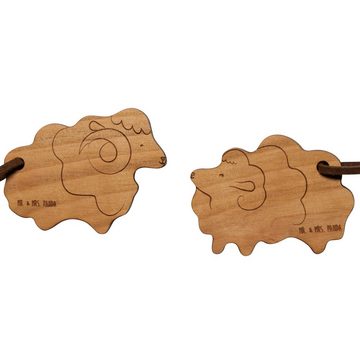 Mr. & Mrs. Panda Schlüsselanhänger Schaf Zweisamkeit - Geschenk, Symbol für Liebe, Freund, Schlüsselanhä (1-tlg), Liebevolles Design