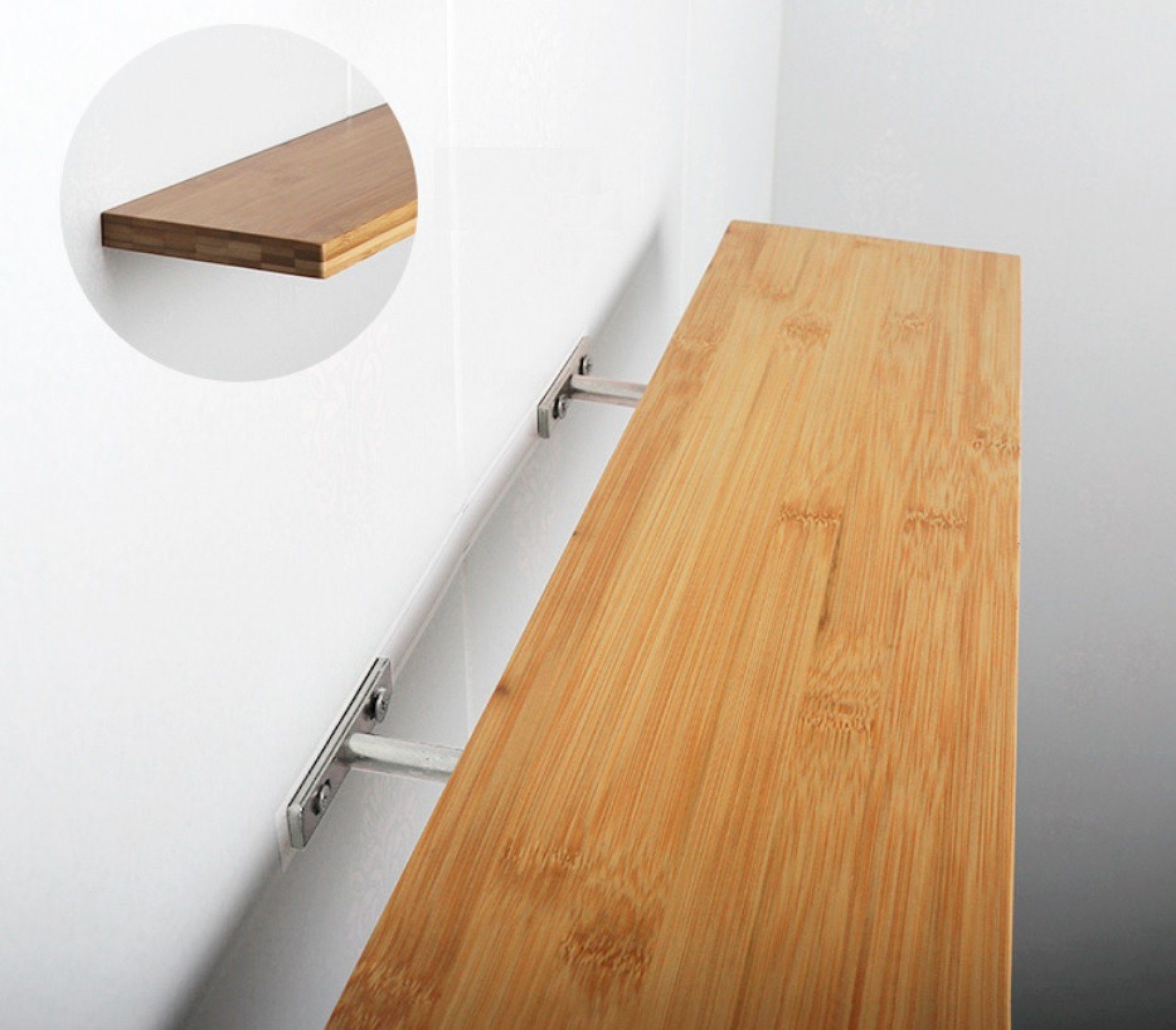 BAYLI Regal 1 Paar schwebende Regalhalterungen für Wandboard, Schweberegalu günstig online kaufen