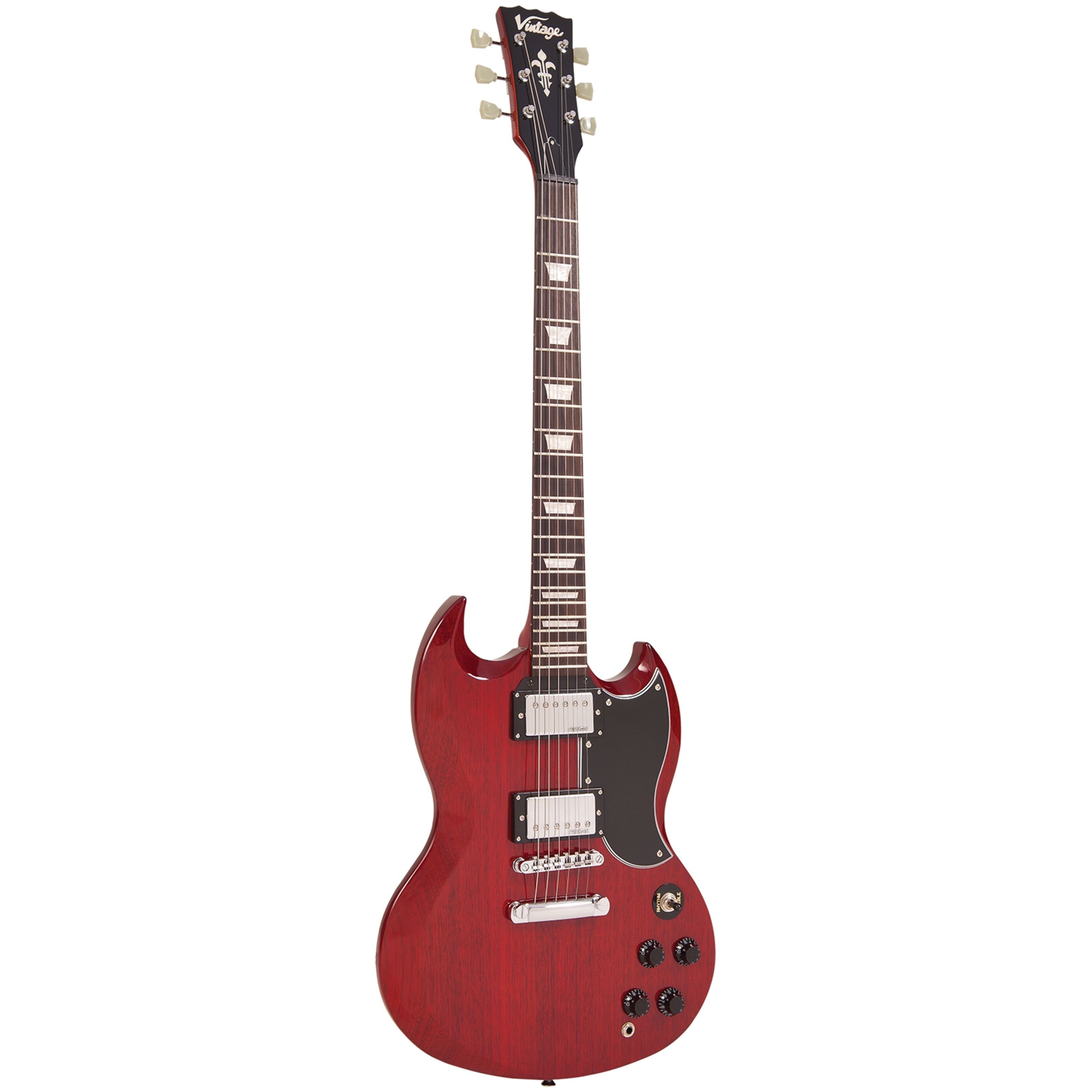 VINTAGE E-Gitarre, Reissued VS6 Cherry Red, E-Gitarren, Double Cut Modelle, Reissued VS6 Cherry Red - Double Cut Modelle