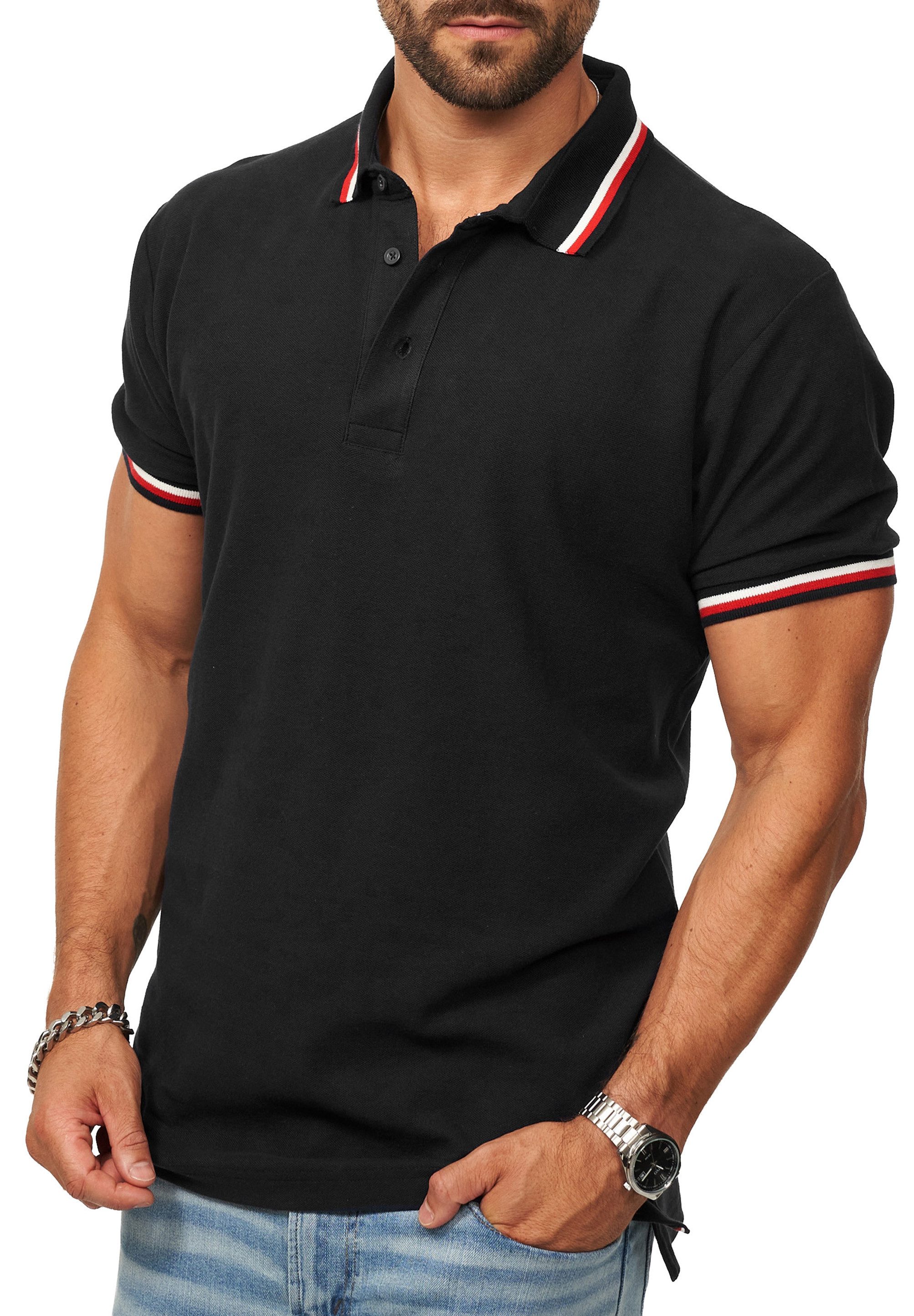 DAILY COTTON Poloshirt in Kurzarm als Polo T-Shirt aus 100% Baumwolle - Polo-Hemd für Herren Männer Polohemd im Regular-Fit in Piqué-Qualität