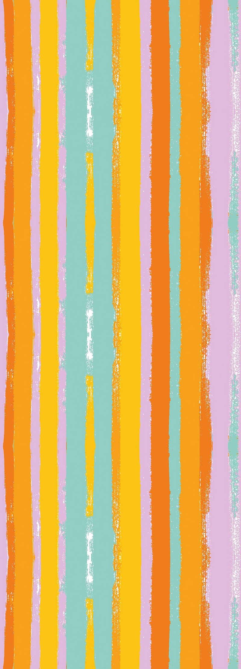queence Vinyltapete Streifen-Bunt, Streifen, 90 x 250 cm, selbstklebend