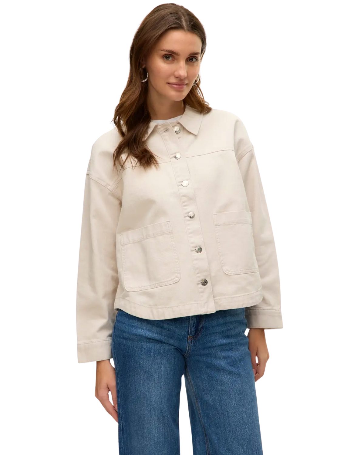 Vero Moda Jeansjacke Denim-Shacket im Oversize-Look günstig online kaufen