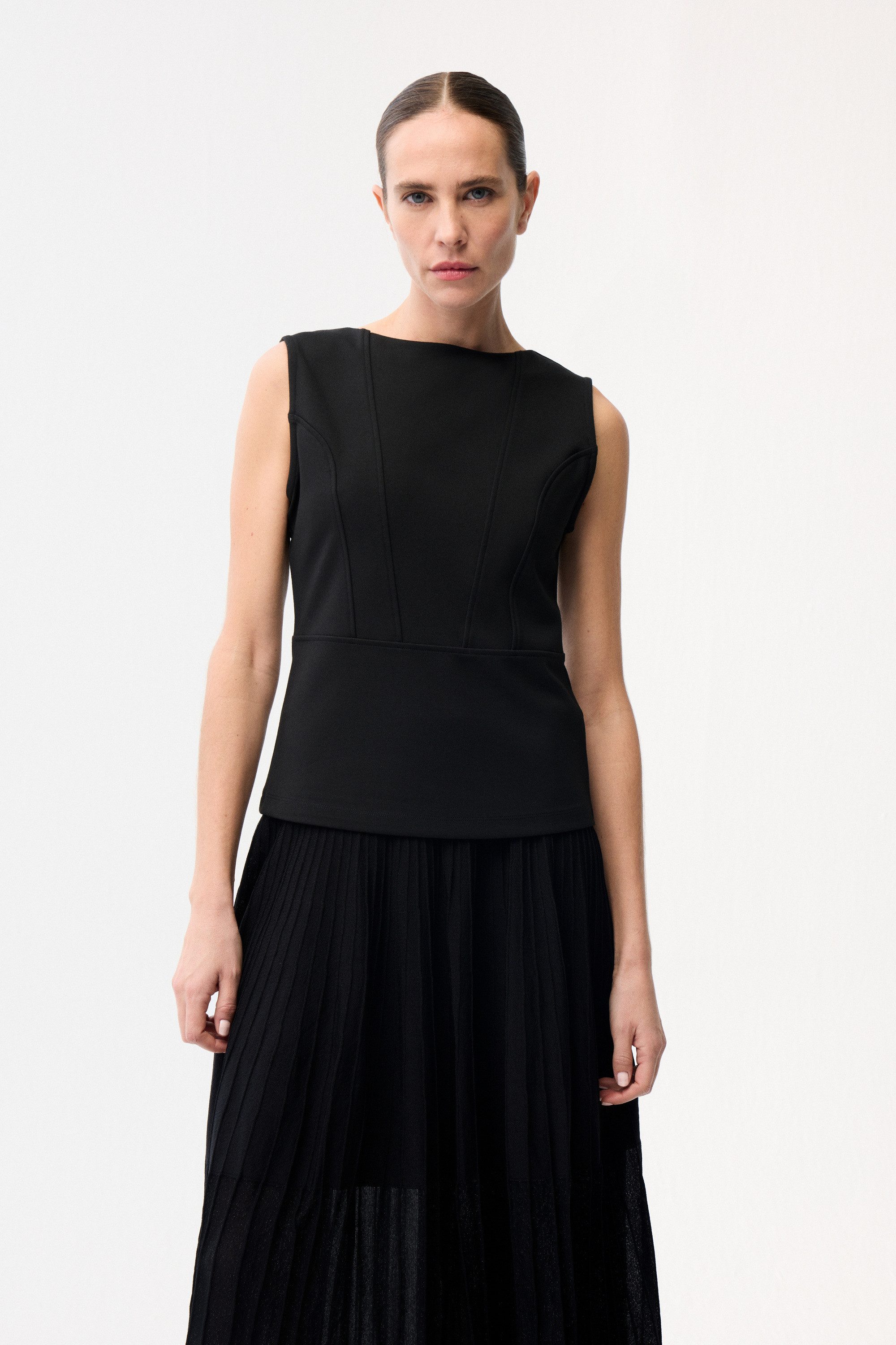 adL Blusentop Ärmellose Bluse