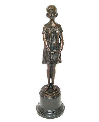 Linoows Dekoobjekt Bronzefigur Bronze Skulptur Die Unschuld, Chiparus, Bronze Figur, "Die Unschuld" signiert Chiparus