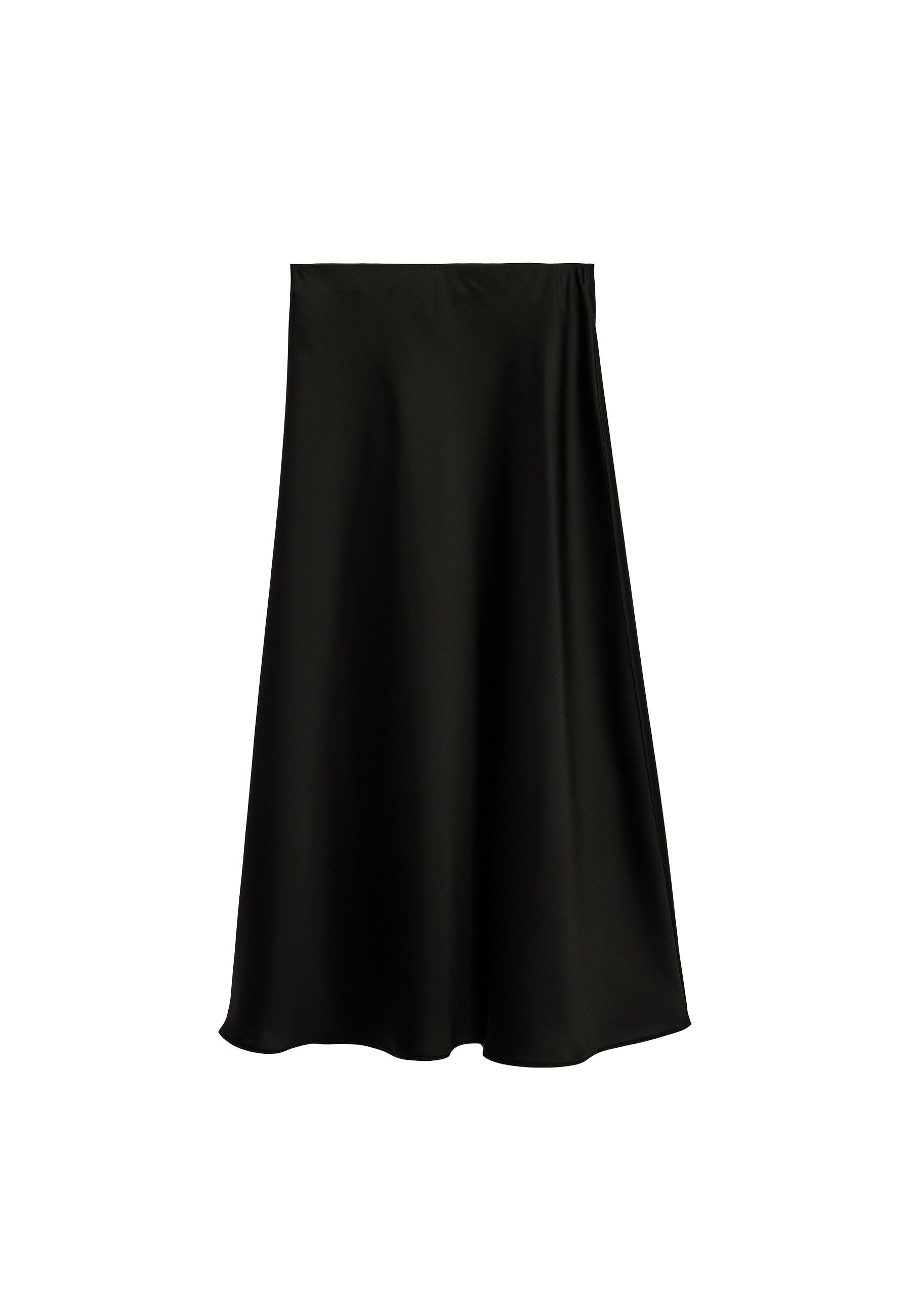 Koton Midirock Koton Satin Midirock A-Linie Mittlere Taille