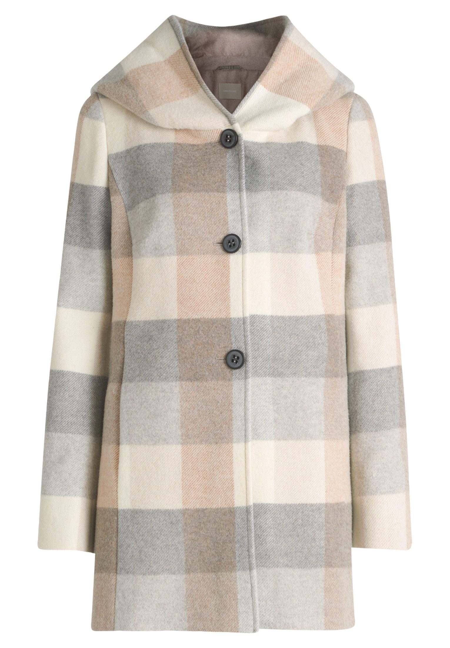 Amber & June Kurzjacke Damen Kurzmantel mit Kapuze günstig online kaufen