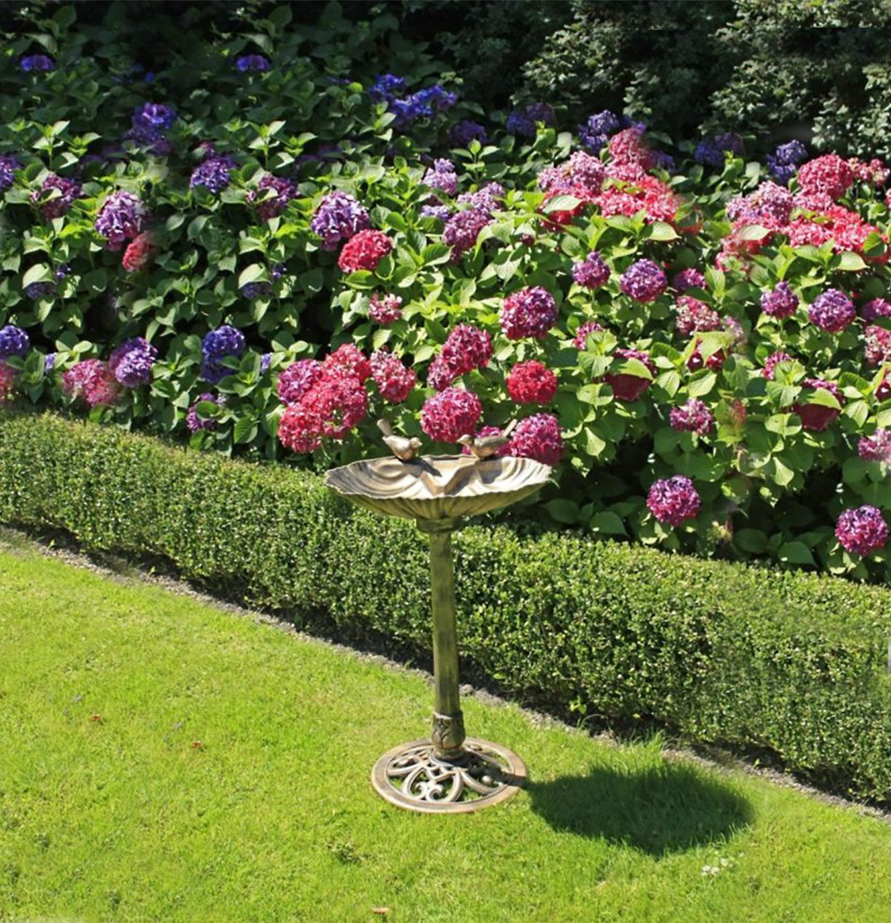 Garden Pleasure Vogeltränke stehend aus Kunstoff, Vogeltränke, Wassertränke für Vögel