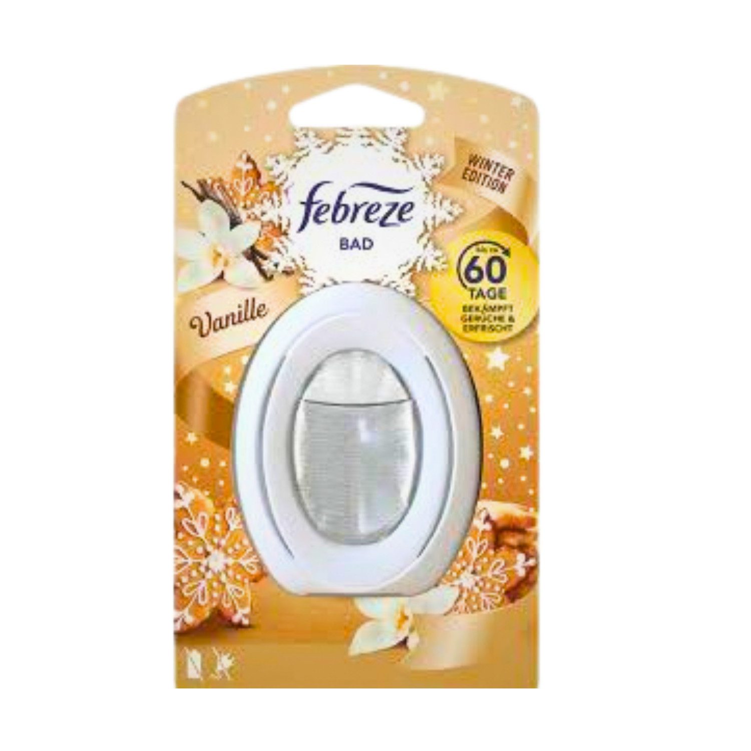 Febreze Raumduft Febreze Bad Lufterfrischer Vanille Winter Edition 8ml Lufterfrischer