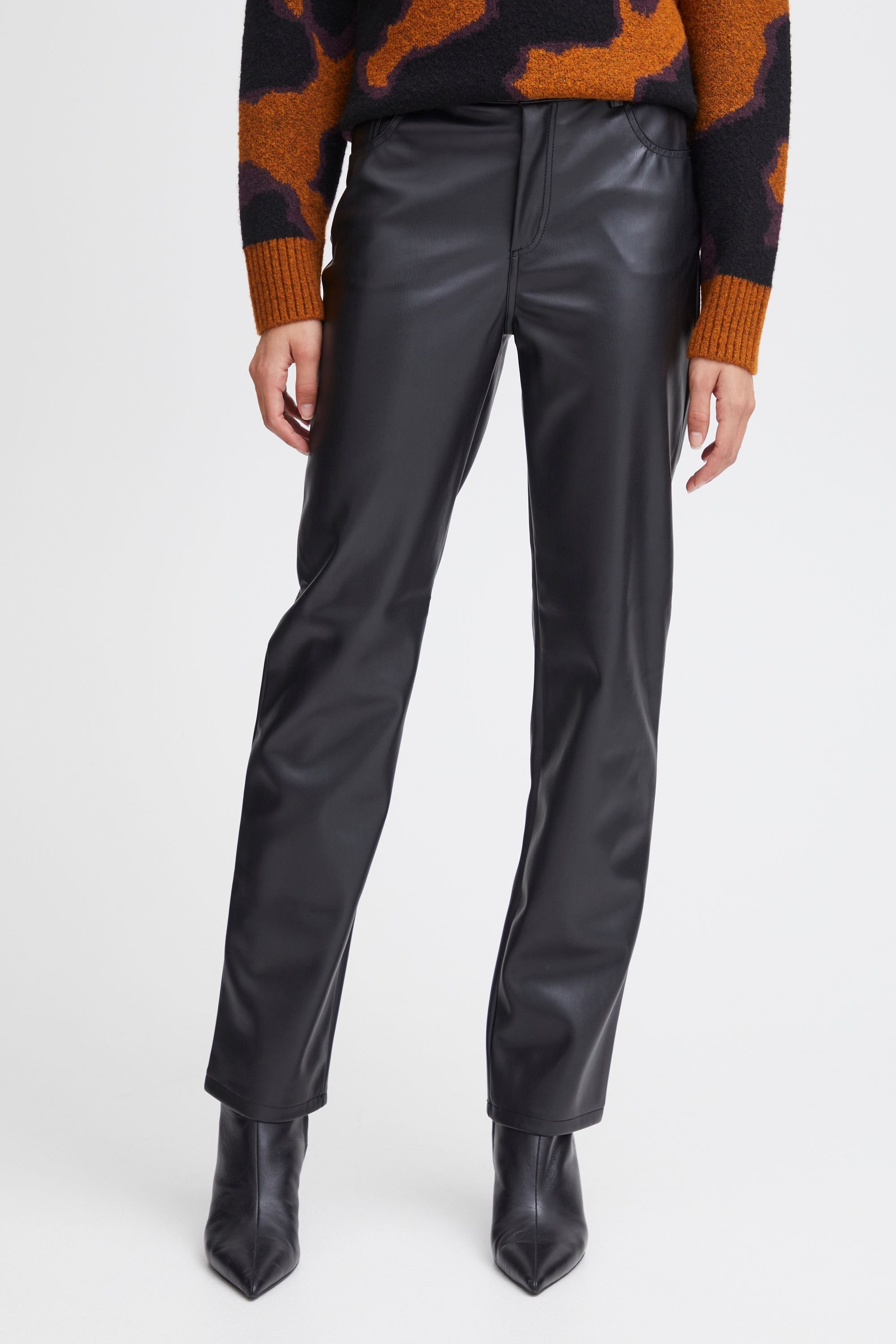 b.young Lederimitathose BYDAFANY STRAIGTH PANTS - günstig online kaufen