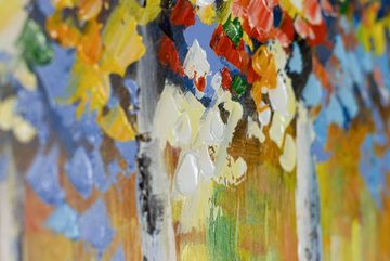 KUNSTLOFT Gemälde Jahreszeitenwandel 120x60 cm, Leinwandbild 100% HANDGEMALT Wandbild Wohnzimmer