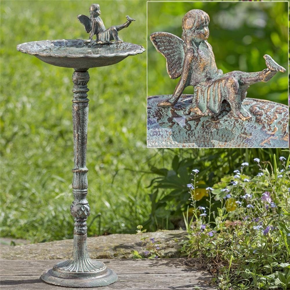 BOLTZE Vogeltränke Glory, aus Metall, Antikgold, wasserdicht, frostbeständig, Outdoor