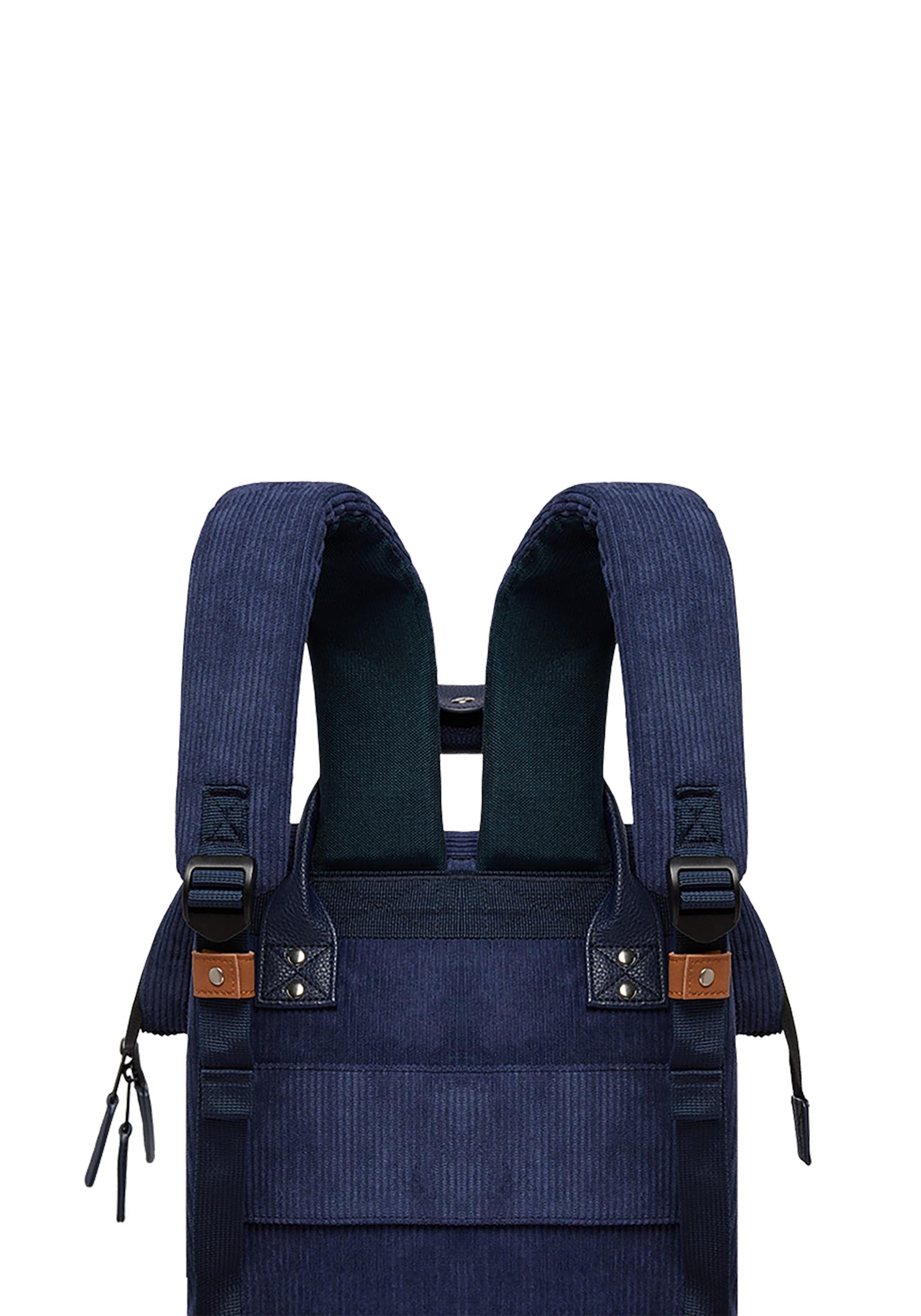 CABAIA Tagesrucksack Adventurer M Cord Recycled (3-tlg), Cord-Rucksack mit austauschbaren Vordertaschen