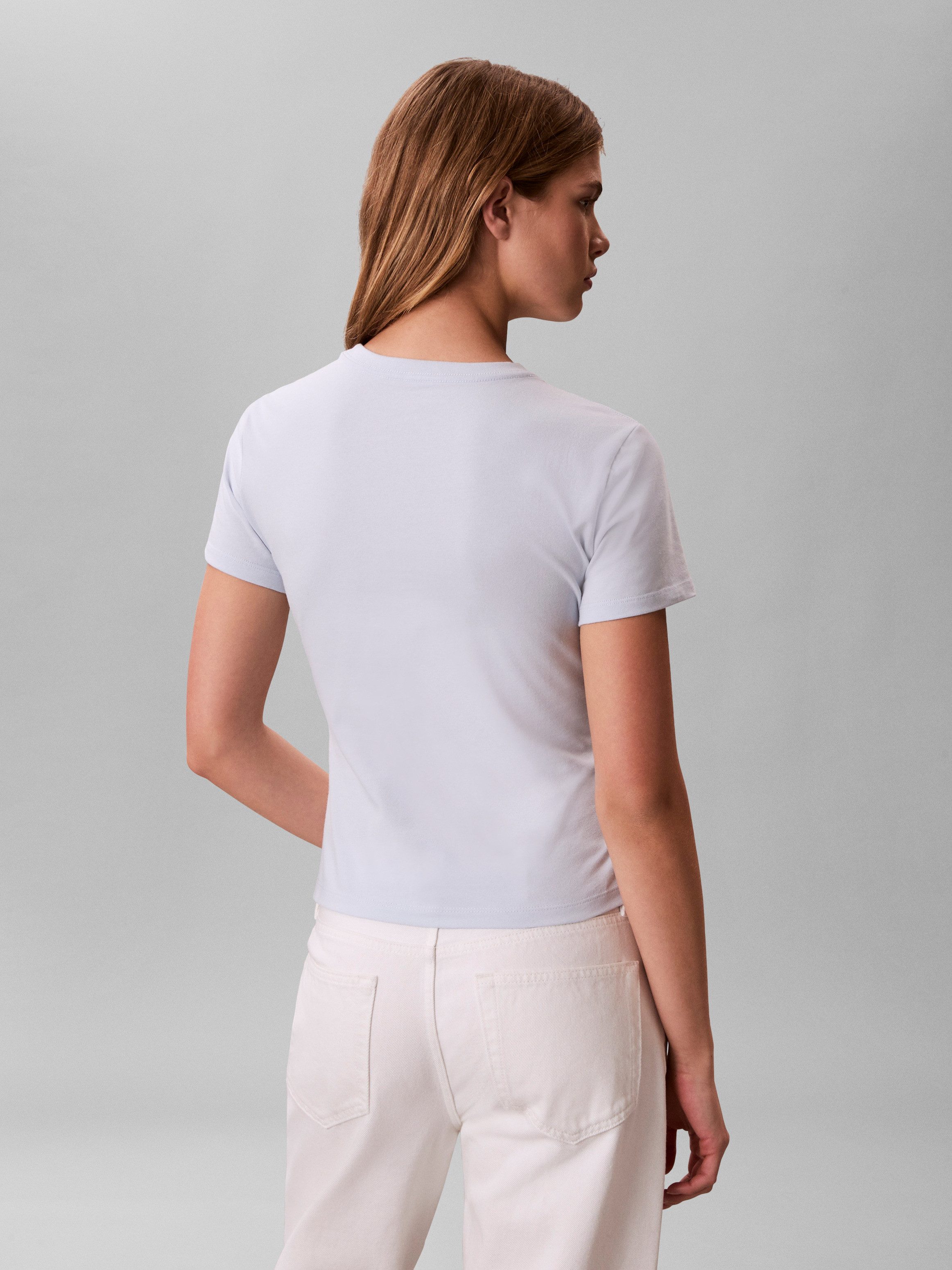 Calvin Klein Jeans T-Shirt GRADIENT MONOLOGO SLIM TEE Regular fit mit Rundhalsausschnitt