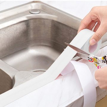 Fivejoy Fugendichtband Wasser- und schimmelresistentes Klebeband für Küche und Bad, (Feuchtigkeits- und schimmelresistenter Schutzaufkleber)