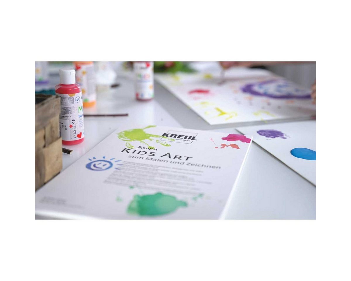 Thumbnail - C. KREUL Kraftpapier KREUL Kinder-Künstlerpapier KIDS ART 160g/m² naturweiß DIN A3 10 Blatt