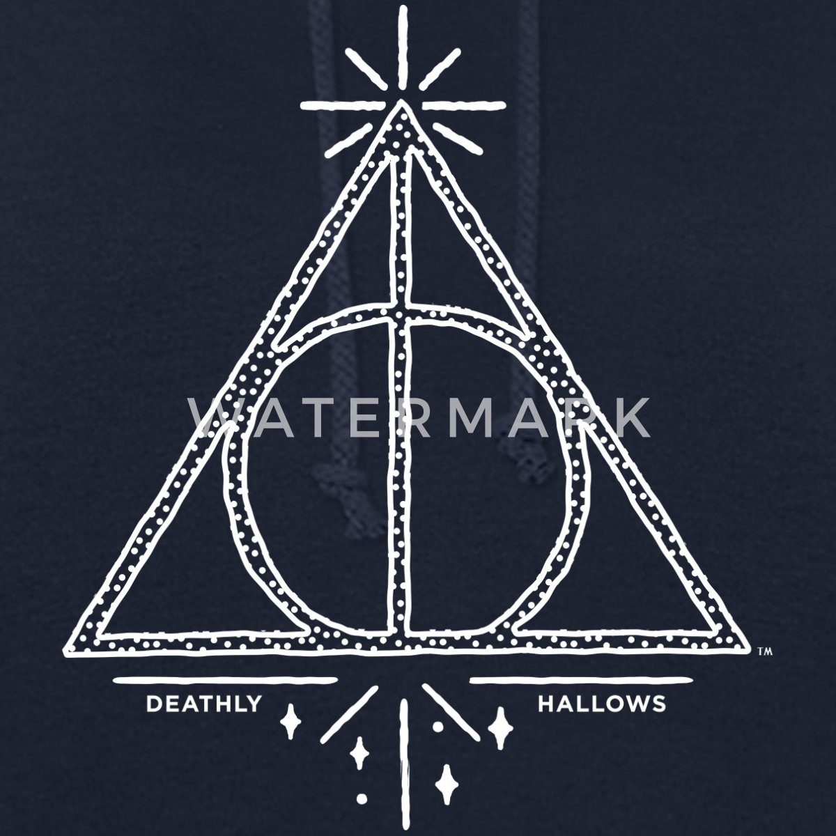 Spreadshirt Hoodie Harry Potter Heiligtümer des Todes Symbol Damen Hoodie (1-tlg)