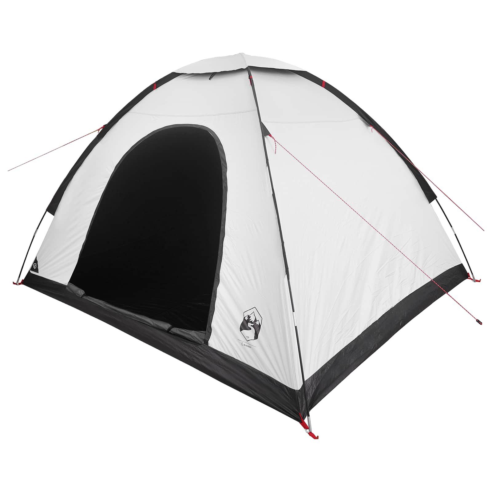 vidaXL Kuppelzelt Campingzelt 4 Personen Weiß Blackout, (1 tlg)
