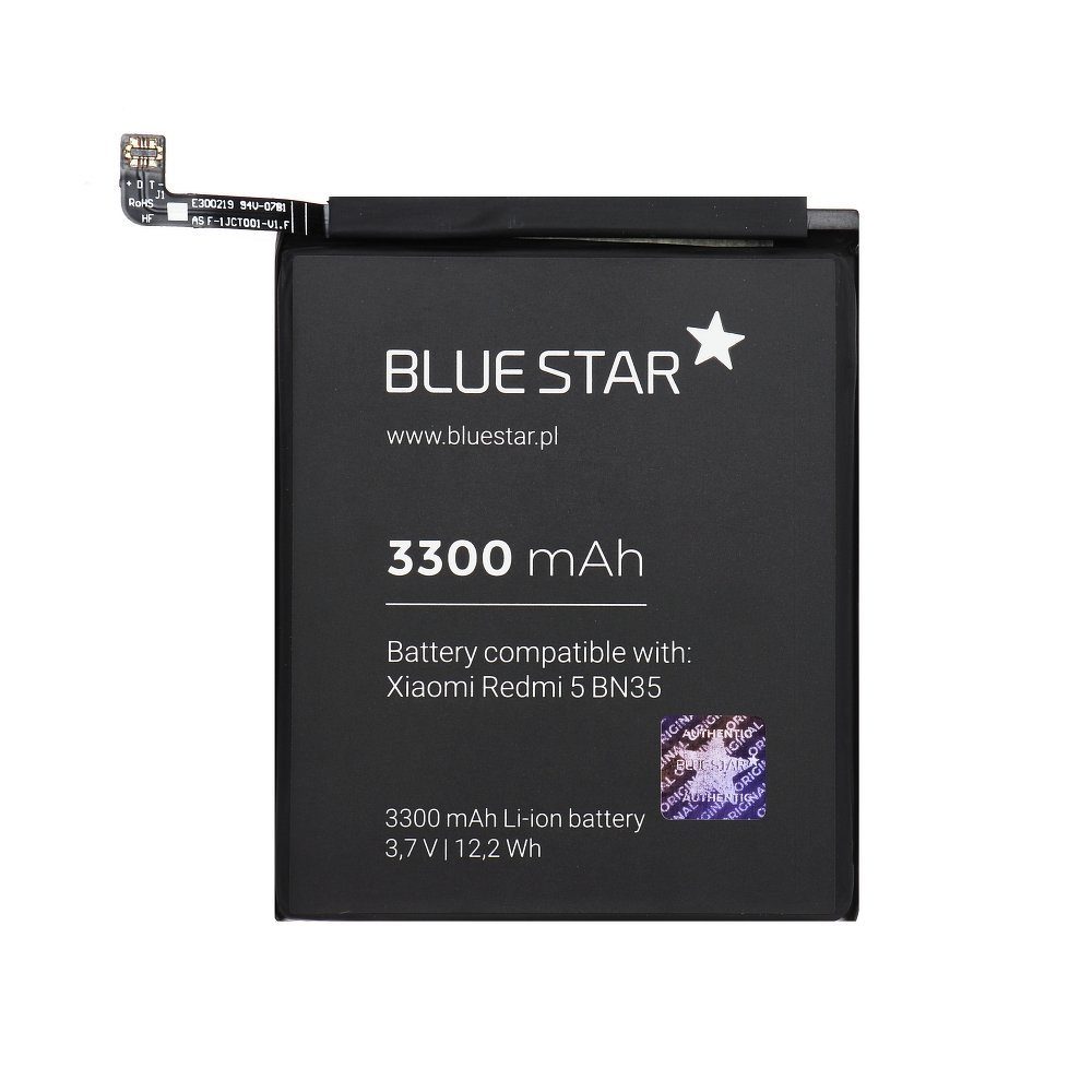 BlueStar Akku Xiaomi Ersatz kompatibel 5 3300mAh Austausch BN5 mit Batterie Smartphone-Akku Redmi Accu Li-lon