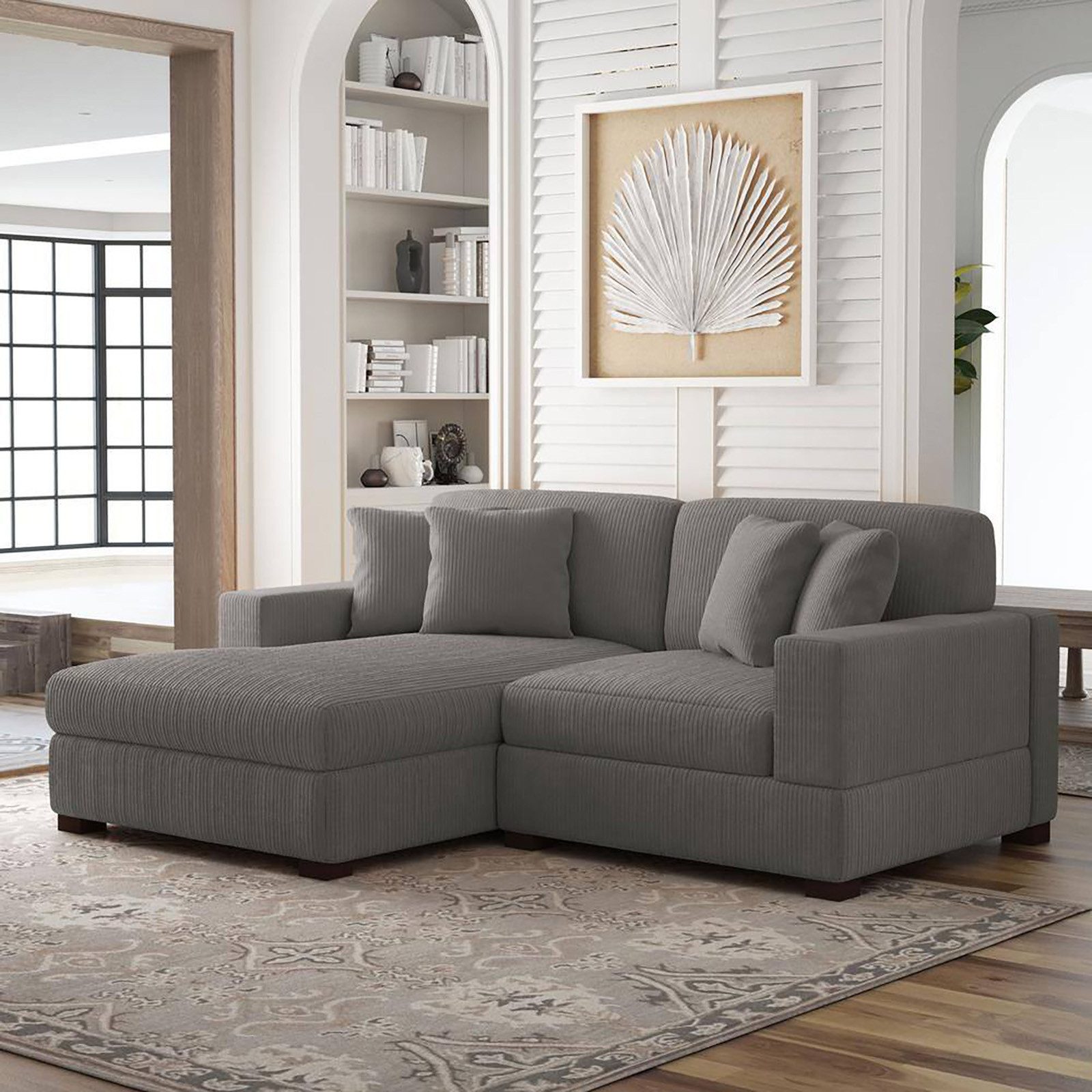 HTI-Living Sofa Couch mit Ottomane links günstig online kaufen