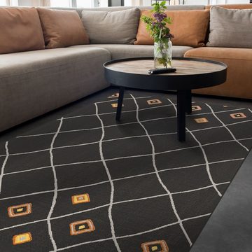 Teppich Ben, 2 Farben, 4 Größen, In- & Outdoor geeignet, 100% Polypropylen, Karat, Rechteckig, Höhe: 7 mm, pflegeleicht, Wohnzimmer