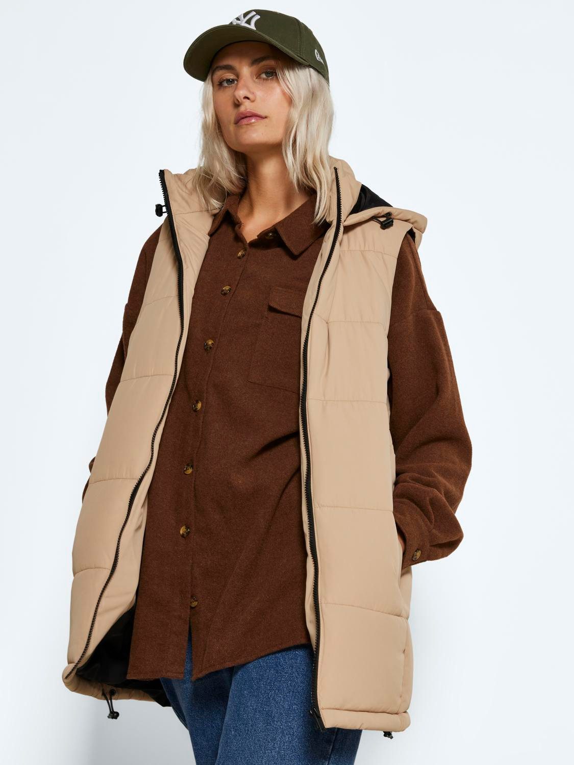 Noisy may Steppweste NMAURORA HOOD VEST günstig online kaufen
