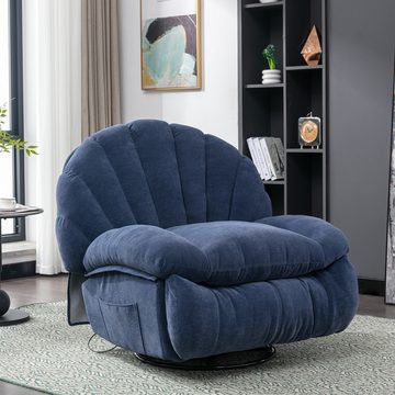 REDOM TV-Sessel Relaxsessel 360 Grad drehbar (TV-Sessel mit Wärme und Massagefunktion inkl), Massagesessel, Fernsehsessel