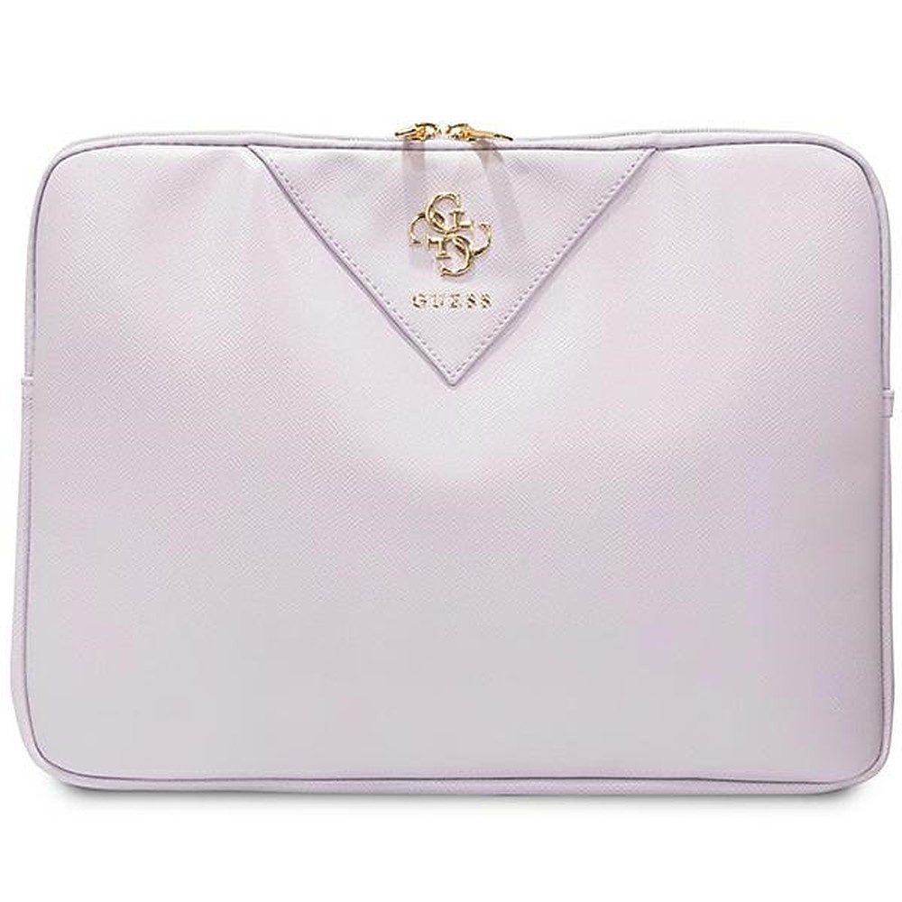 Guess Laptoptasche Notebookhülle Schutztasche Reisehülle (Spar-Set, 1-tlg., 34 x 26 x 2,5 cm leicht), Reißverschluss, 4G-Logo, Kunstleder, bis 14 Zoll