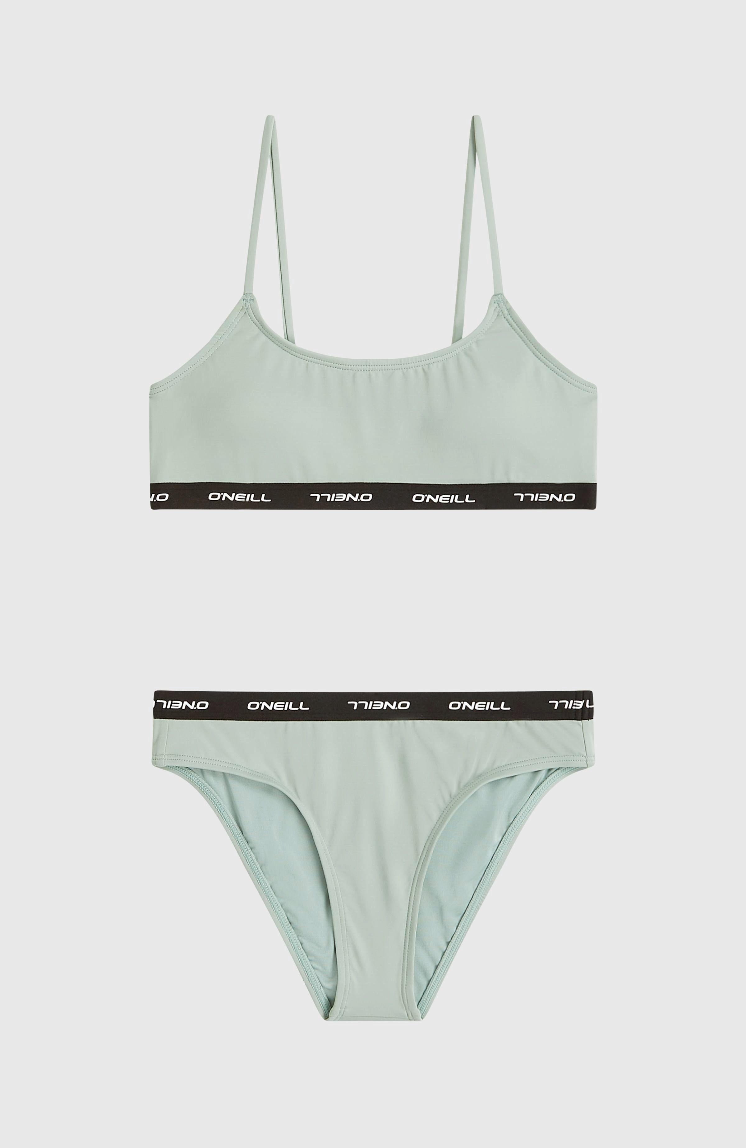 O'Neill Bandeau-Bikini O'NEILL SPORT BIKINI SET (2-St) Bralette-Oberteil, elastischer Bund mit Logostreifen, feste Träger