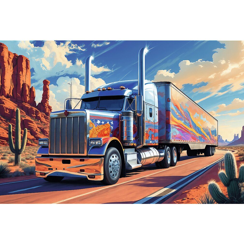 Trefl Puzzle Puzzle Truck auf dem Weg 160 Dlks, Puzzleteile