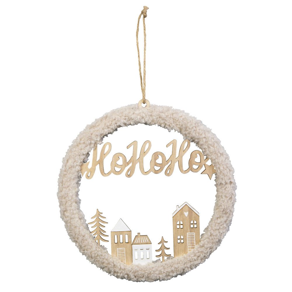 MICA Adventskranz Kranz HoHoHo zum Hängen - ca. 30,5 cm günstig online kaufen