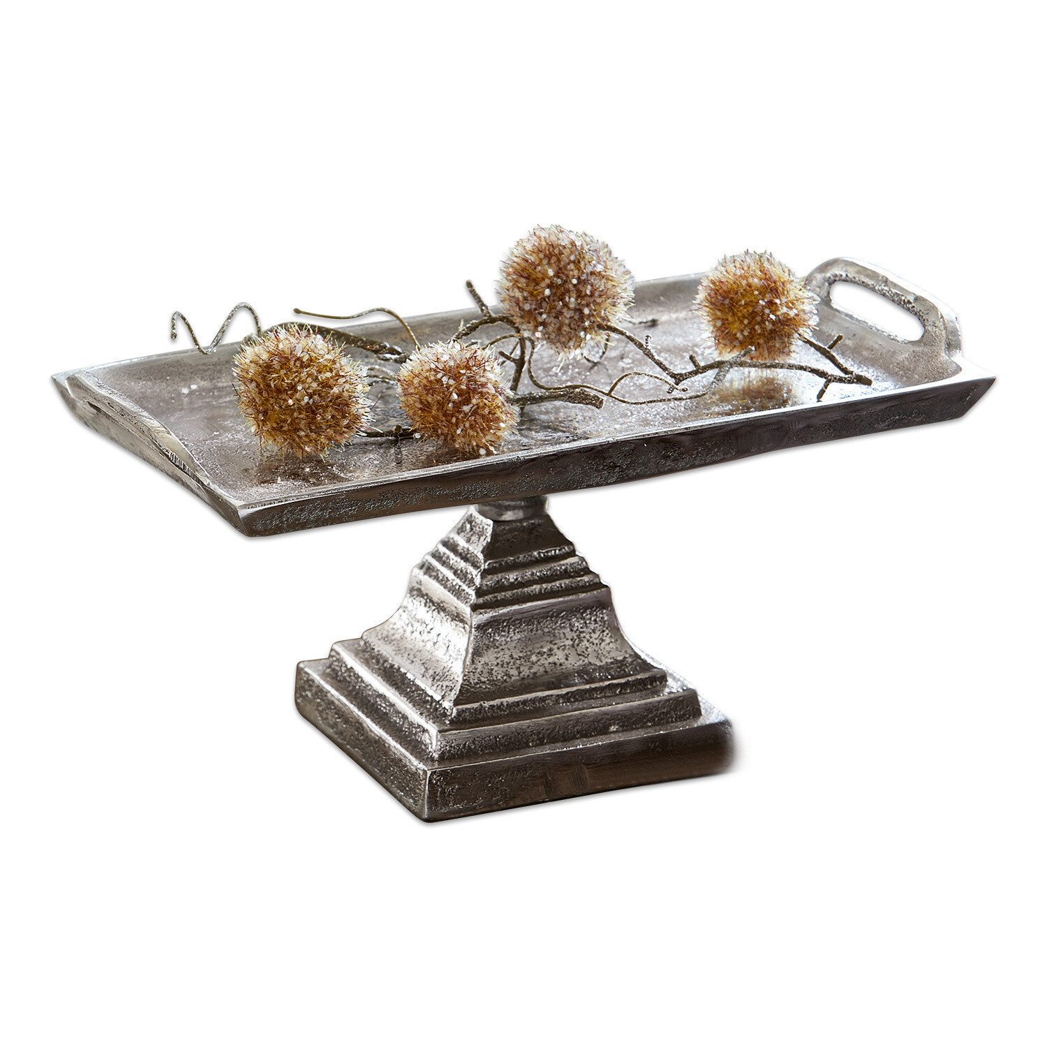 Mirabeau Etagere Etagere Samson silber, Aluminiumguss