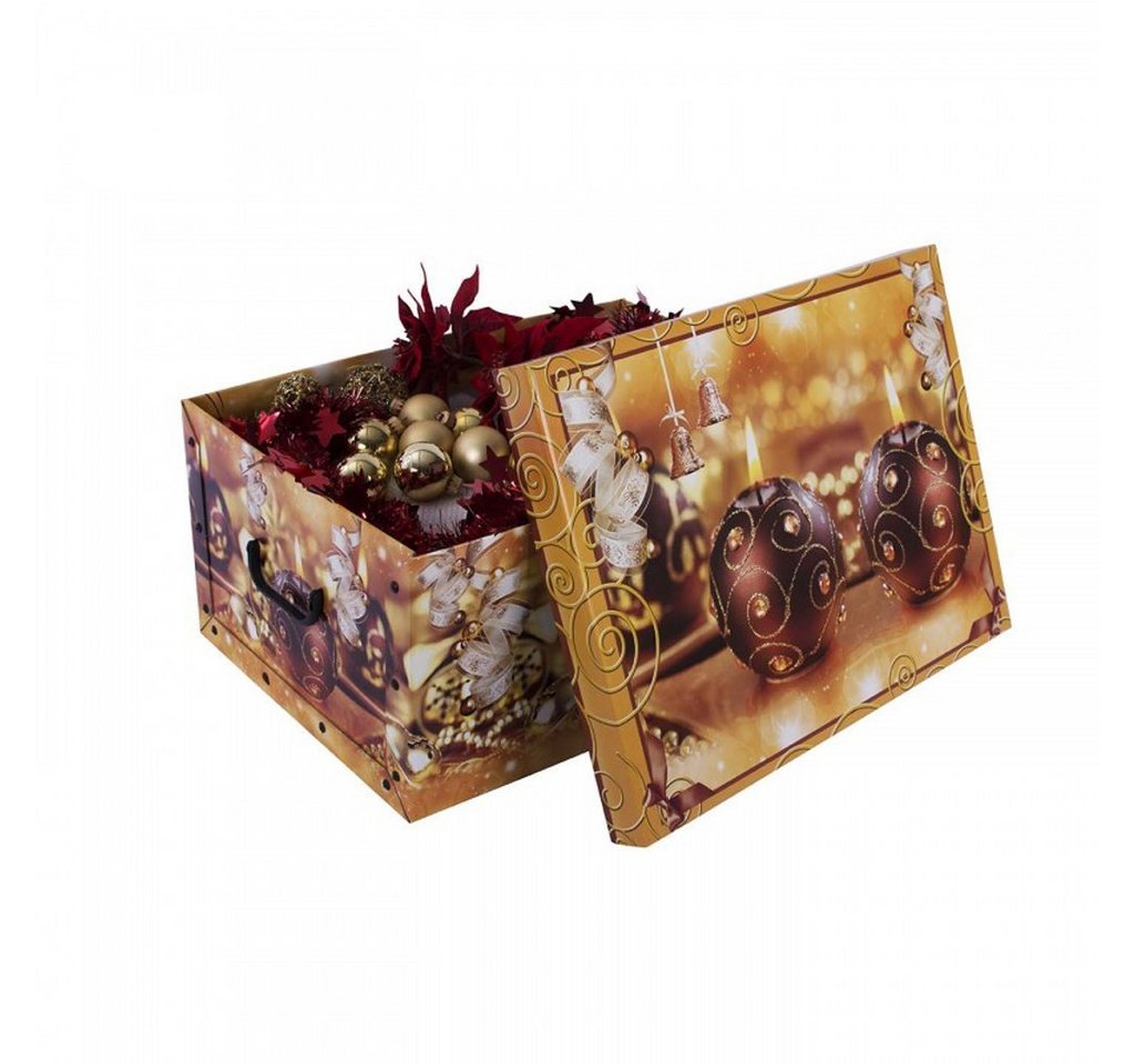 Thumbnail - Kreher Aufbewahrungsbox Aufbewahrungsbox, Dekokarton - Motiv: Weihnachtskerzen