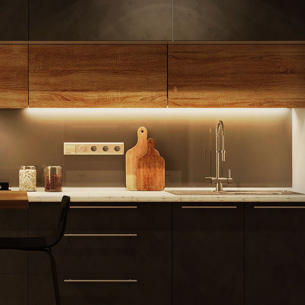 Unterbaulampe LED Unterbauleuchte Deckenlampe Küche schwarz