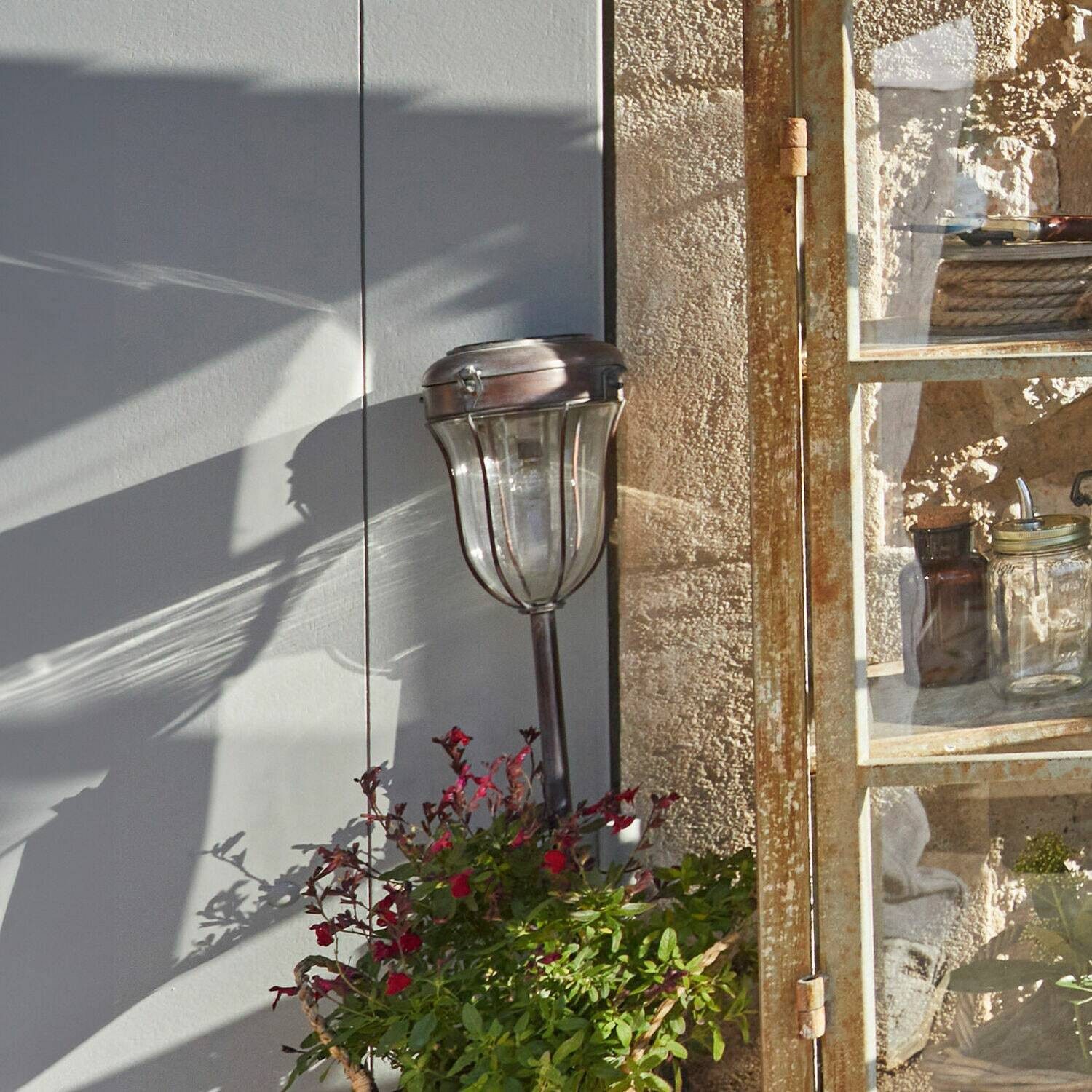 Mirabeau LED Laterne Solar-Laterne Wynyard braun