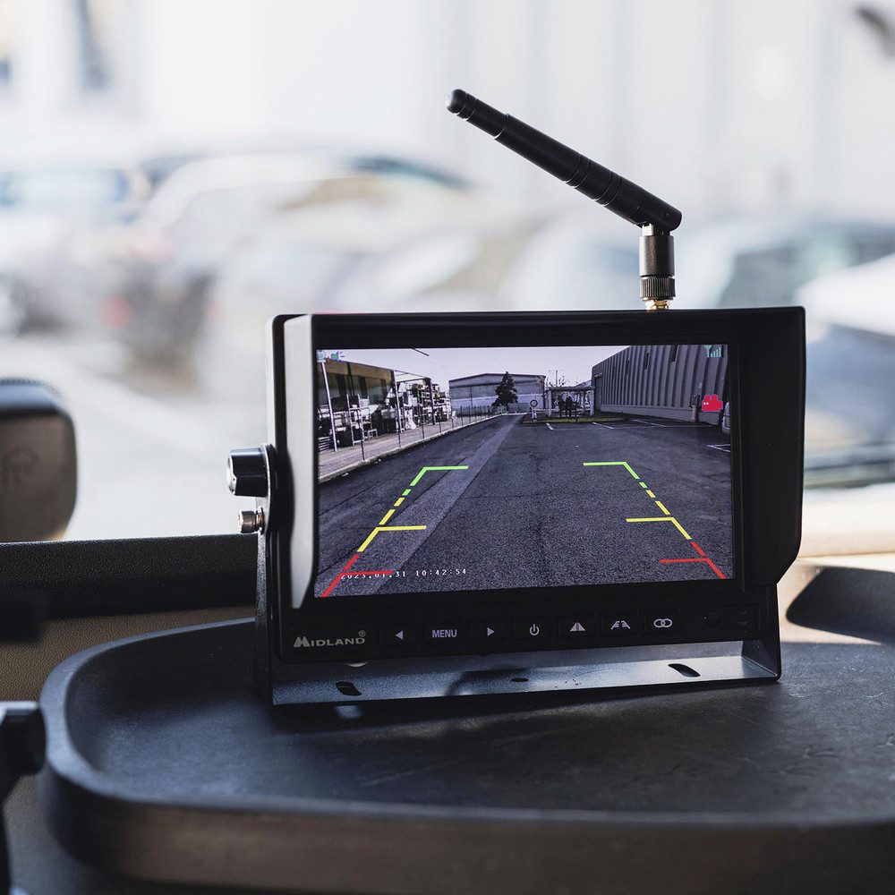 Midland Midland Truck Guardian PRO Funk-Rückfahrvideosystem 4 Kamera-Eingänge, Rückfahrkamera