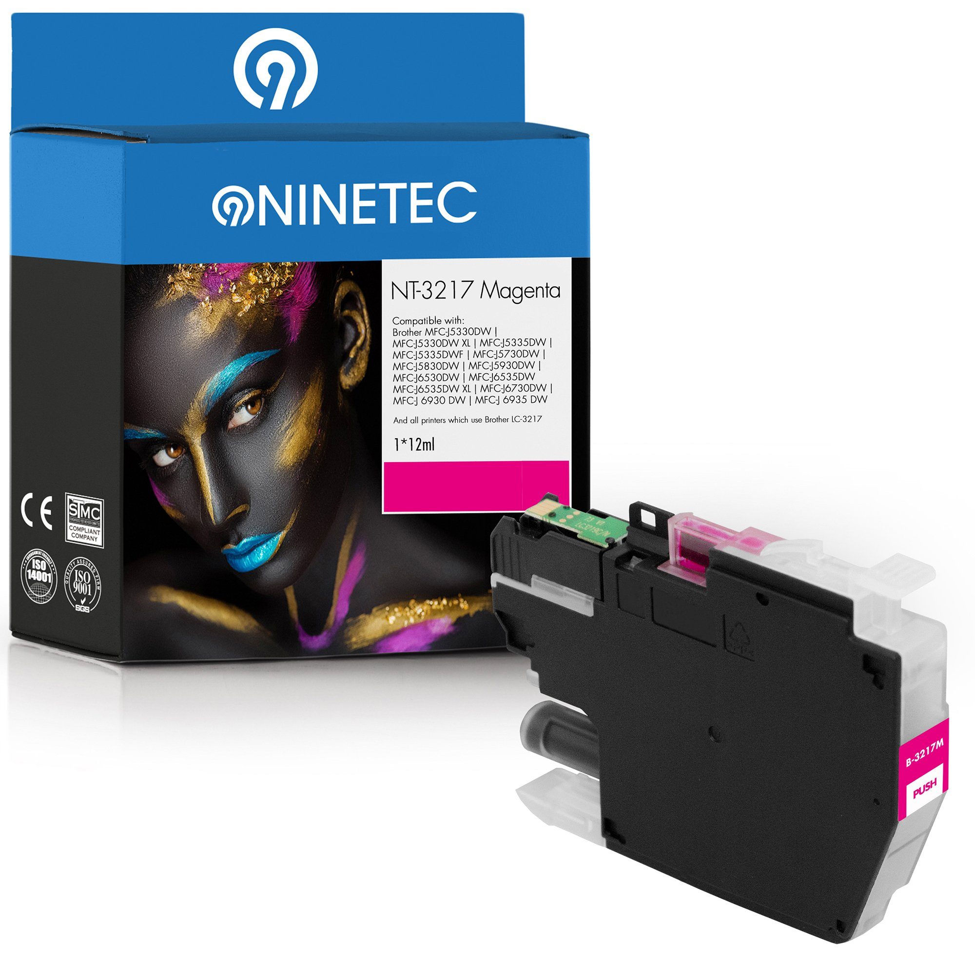 NINETEC ersetzt Brother LC-3217 3217XL Tintenpatrone